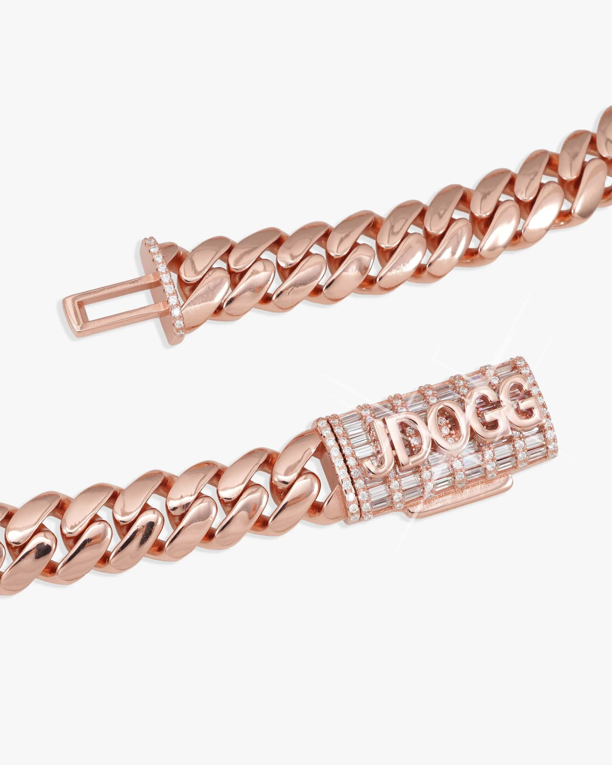 CUSTOM CLASP 12MM Moissanite Miami Cuban Link Chain 14K Gold (view 6 of 14)