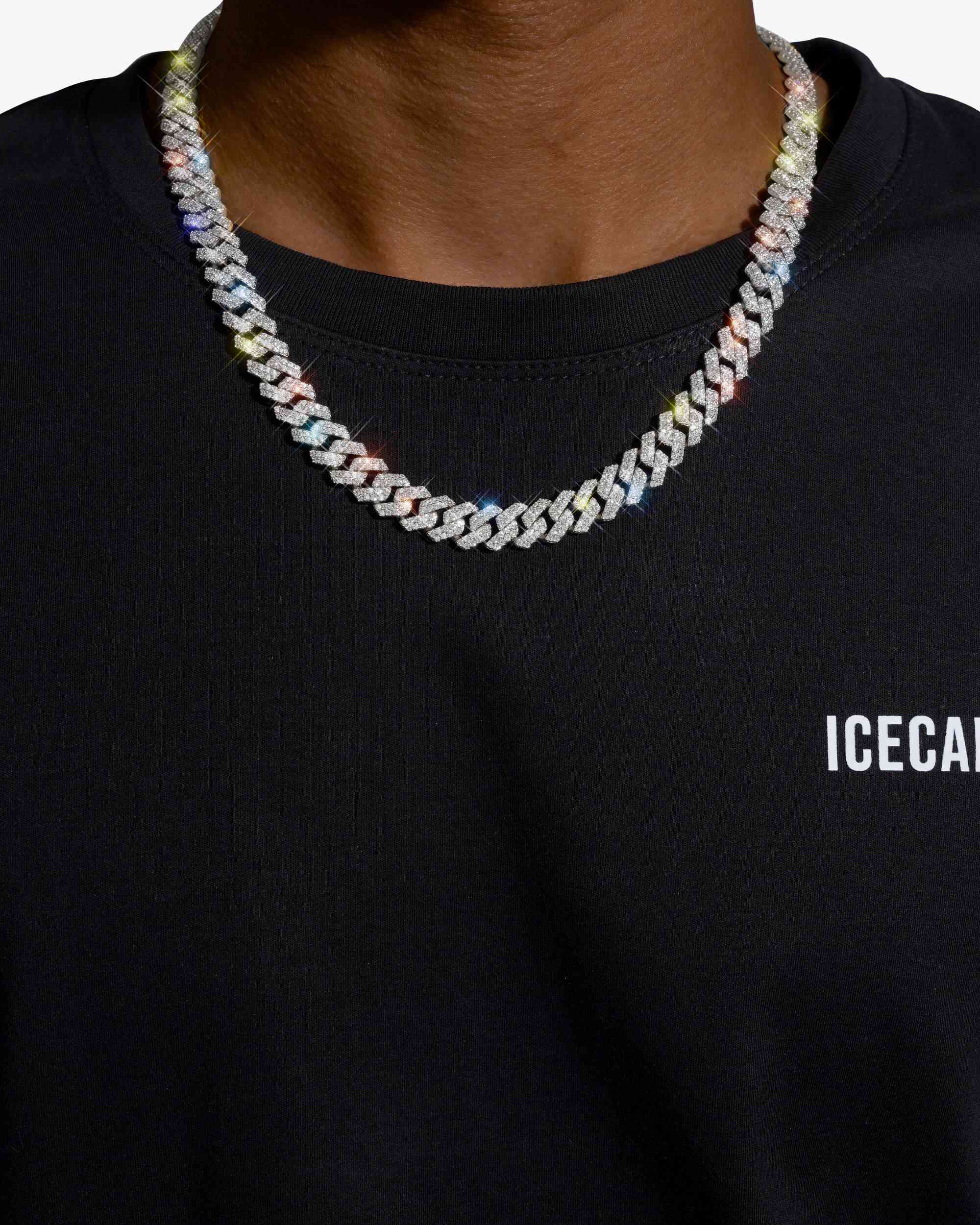 CUSTOM CLASP 2-Row 10MM Moissanite Cuban Link Chain 14K Gold (view 2 of 19)