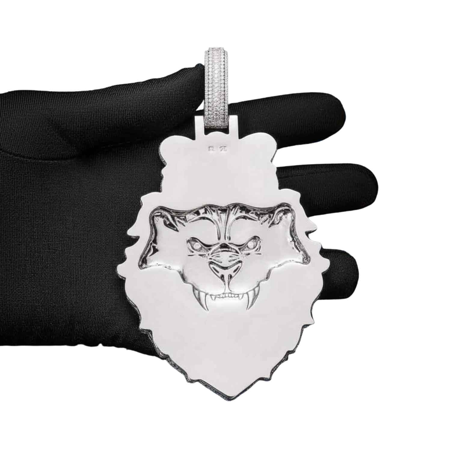 Custom Lion Head Pendant 14K Gold (view 2 of 2)