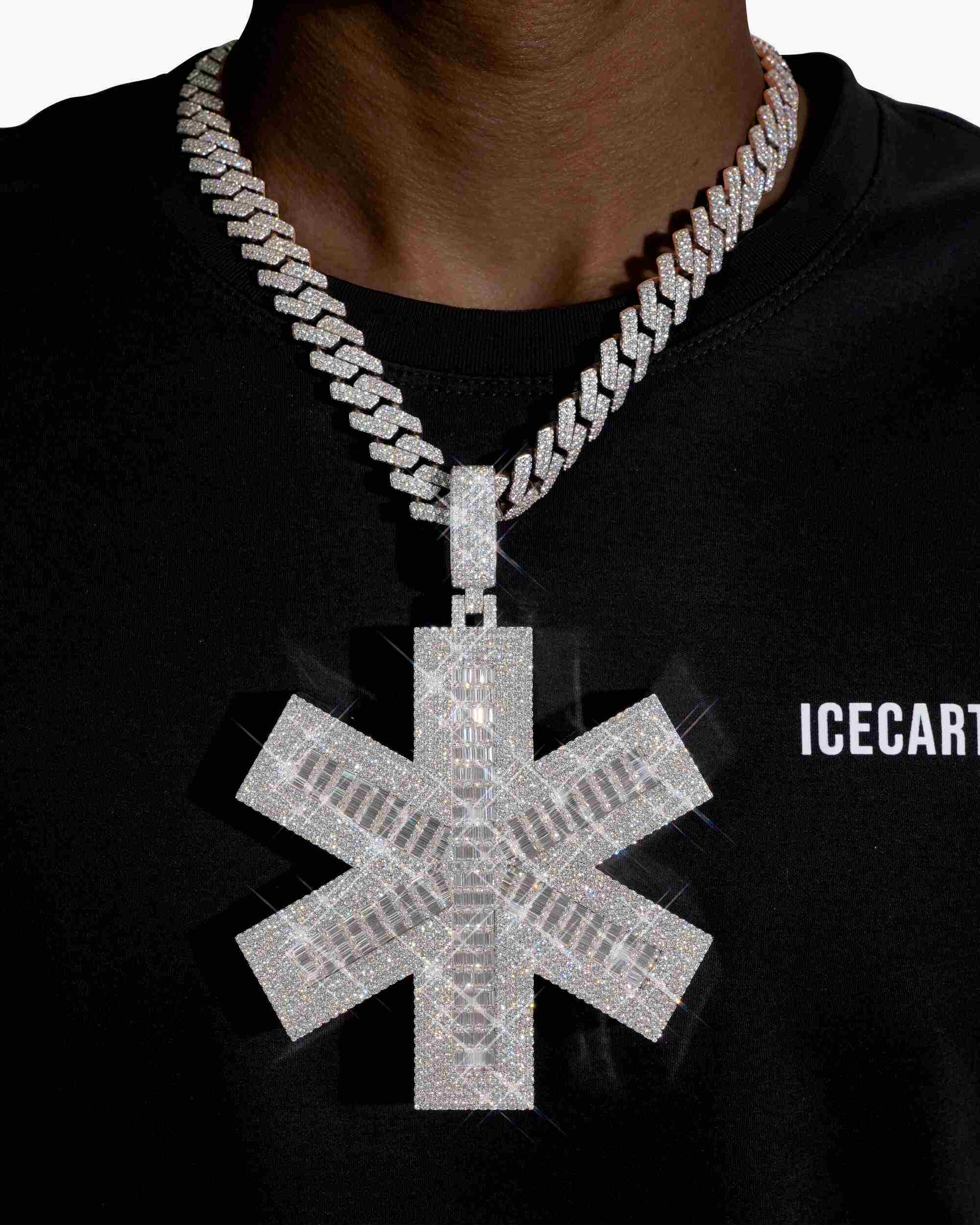 "MILSOVAULT" Custom Logo Pendant 14K Gold (view 2 of 4)