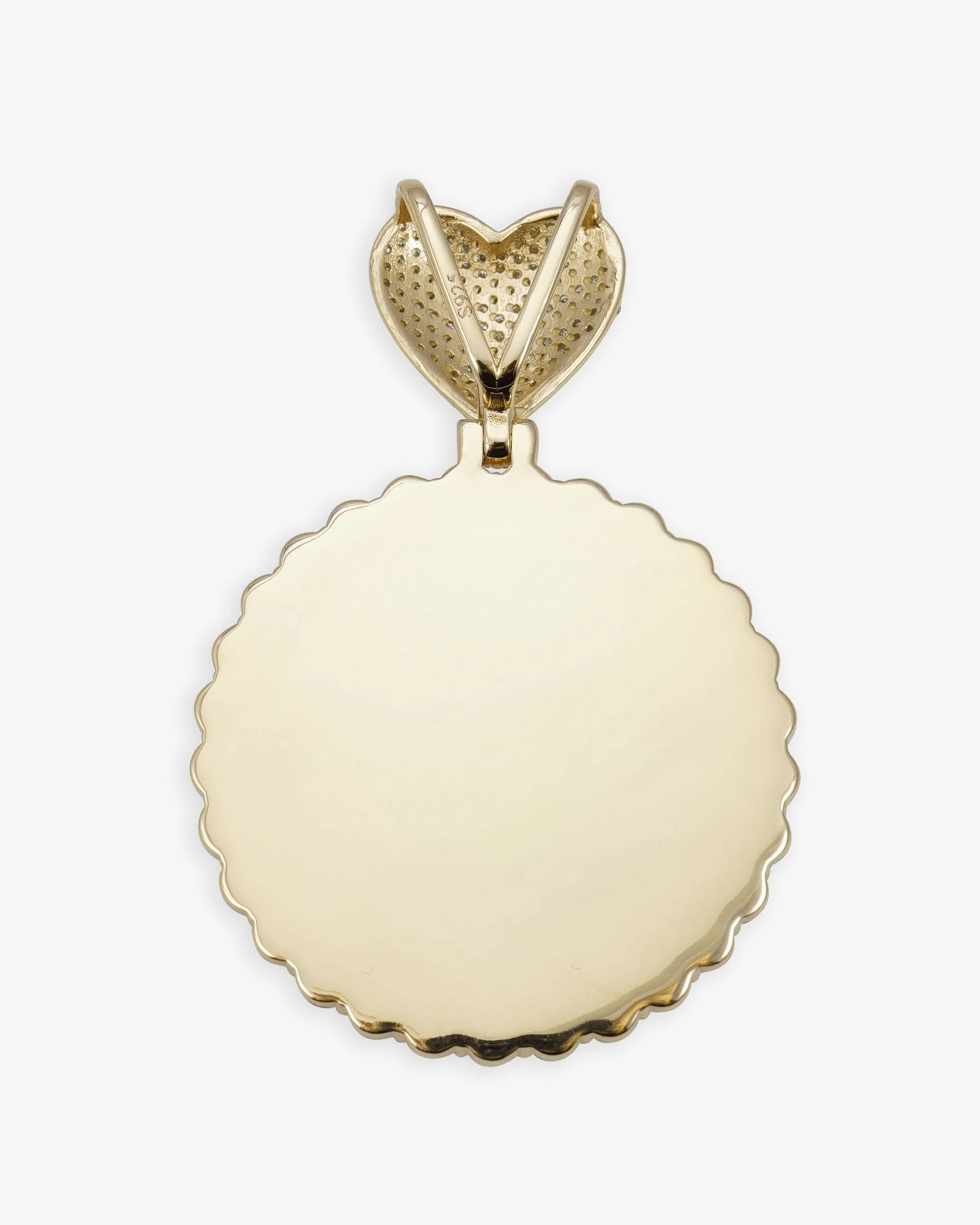 Custom Moissanite Photo Pendant 14K Gold (view 7 of 13)