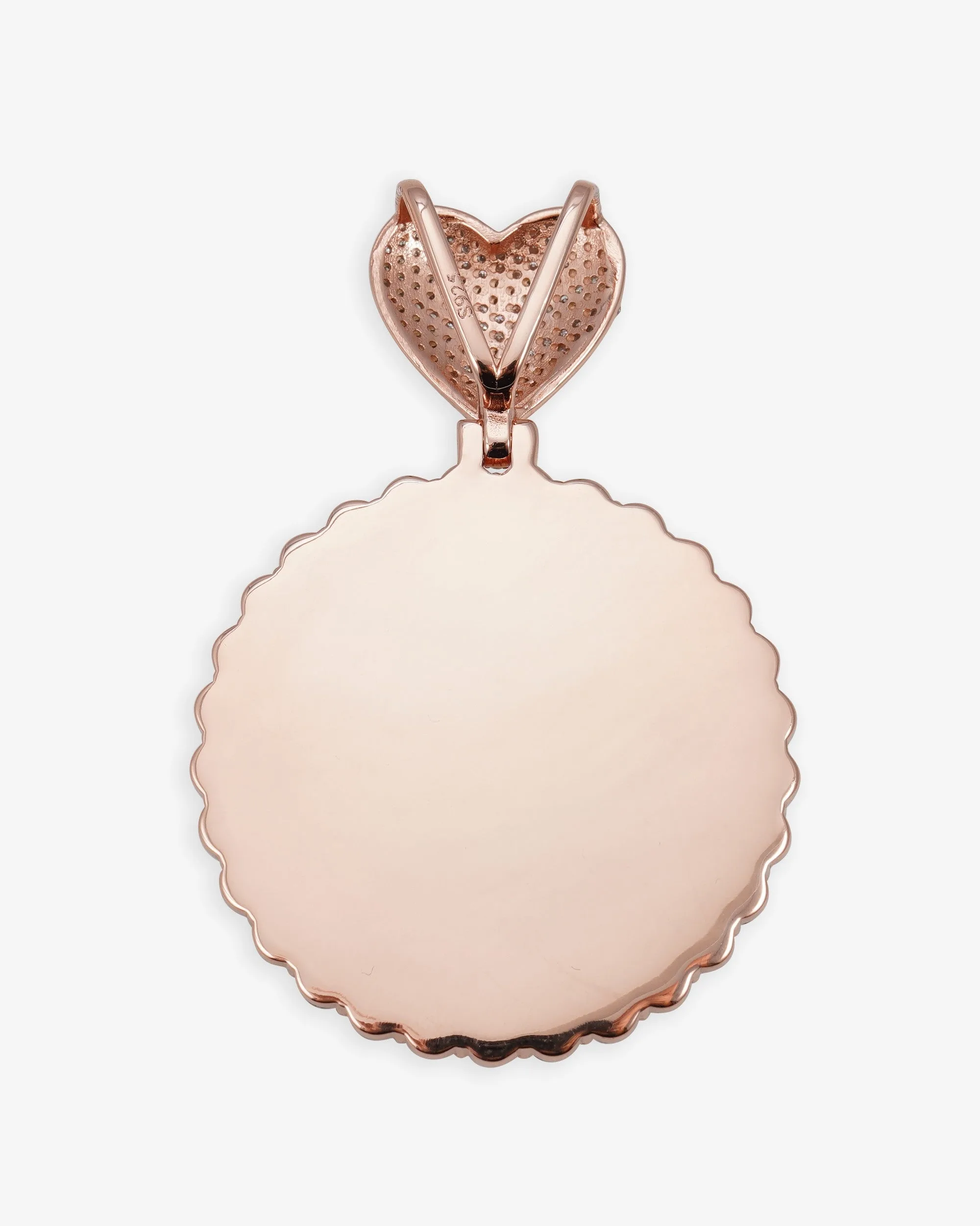 Custom Moissanite Photo Pendant 14K Gold (view 11 of 13)
