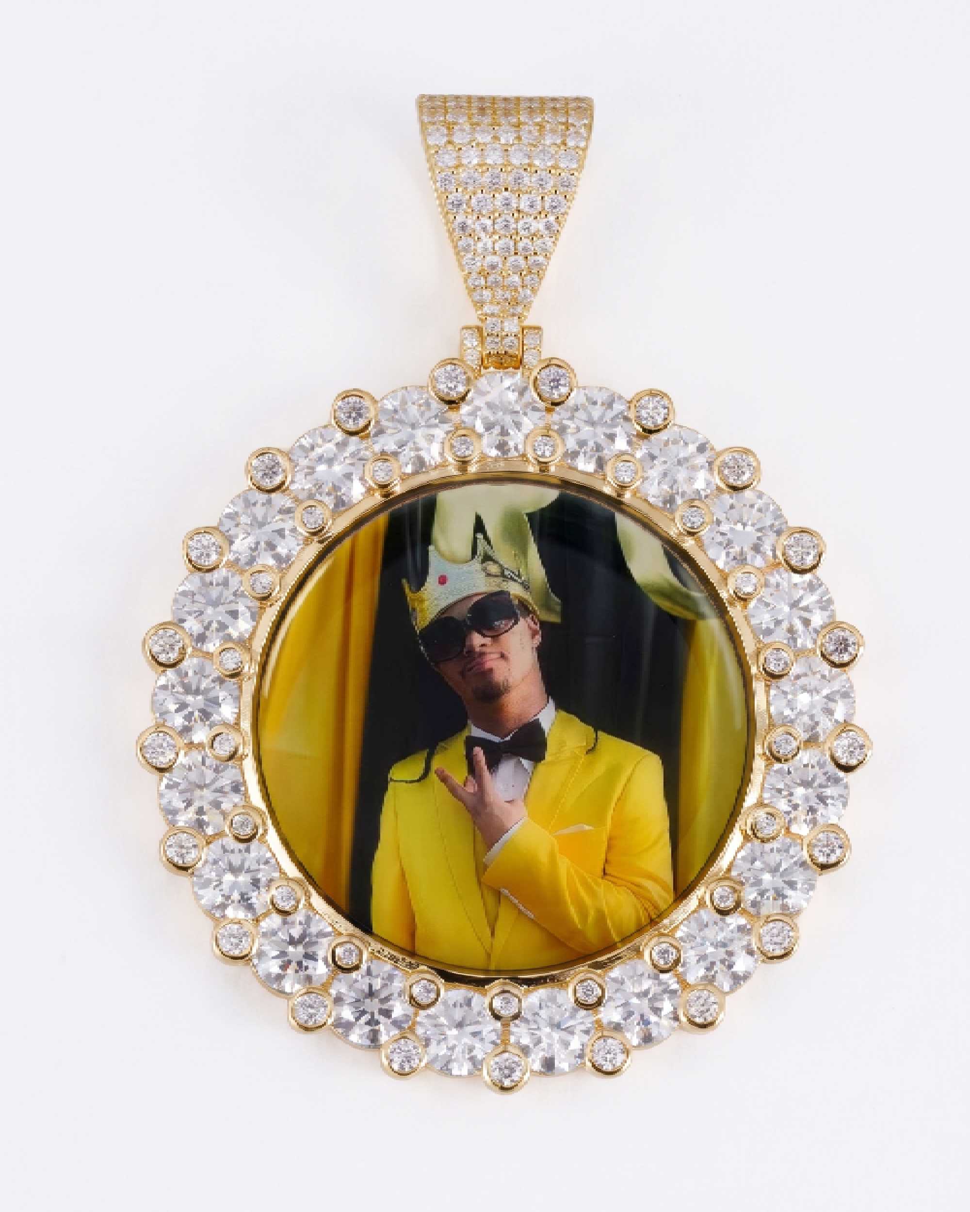 Custom Picture Pendant 14K Gold (view 5 of 12)