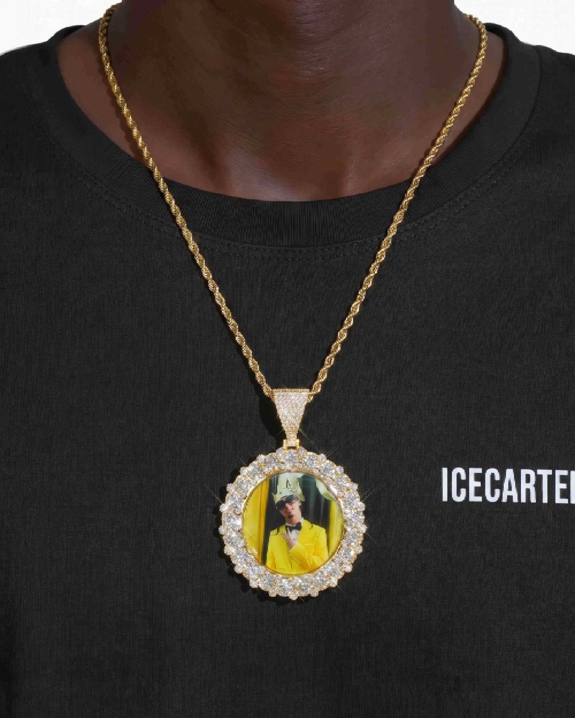 Custom Picture Pendant 14K Gold (view 6 of 12)
