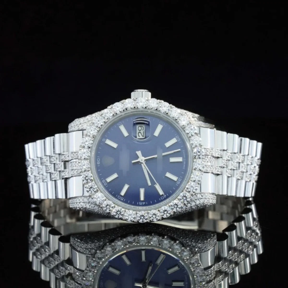 Deluxe Full Body Diamond Iced Out Moissanite Watch For Women (view 2 of 5)
