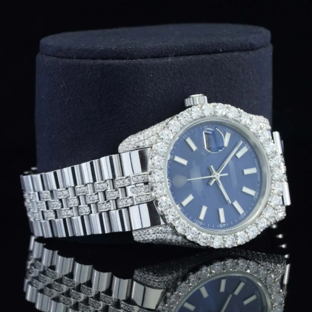 Deluxe Full Body Diamond Iced Out Moissanite Watch For Women (view 3 of 5)