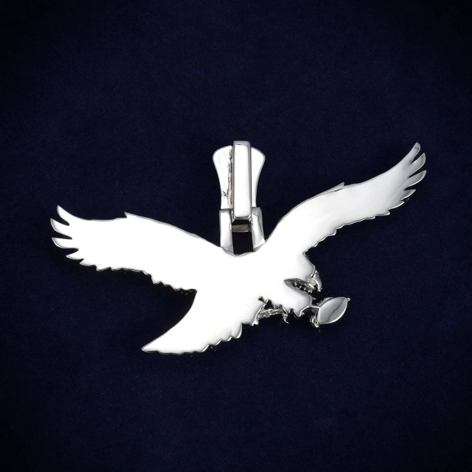 "EAGLE" Custom Moissanite Pendant 14K Gold (view 3 of 4)