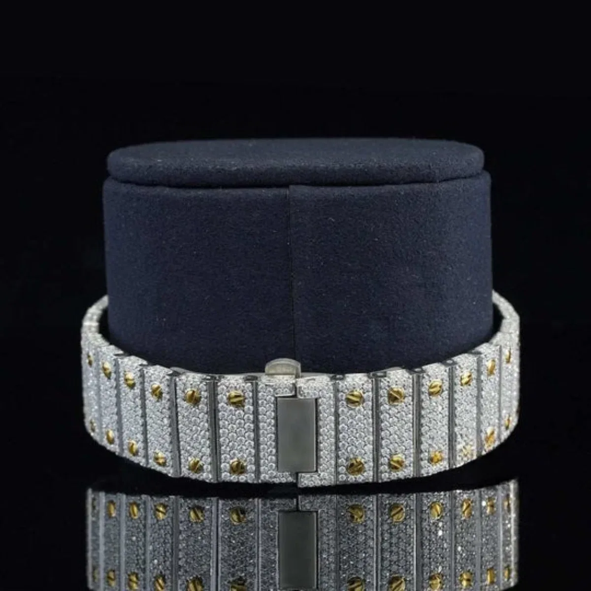 Elegant Automatic Transparent Hip Hop Style Moissanite Diamond Watch (view 7 of 7)