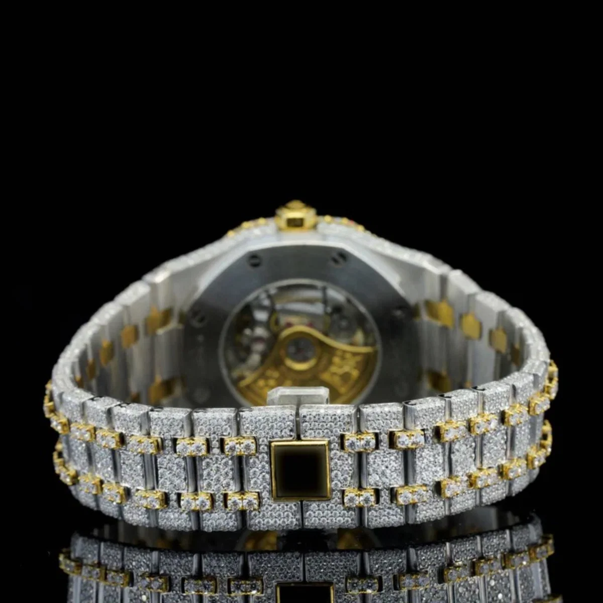 Elegant Look Arabian Style Fully Automatic Moissanite Watch (view 6 of 6)