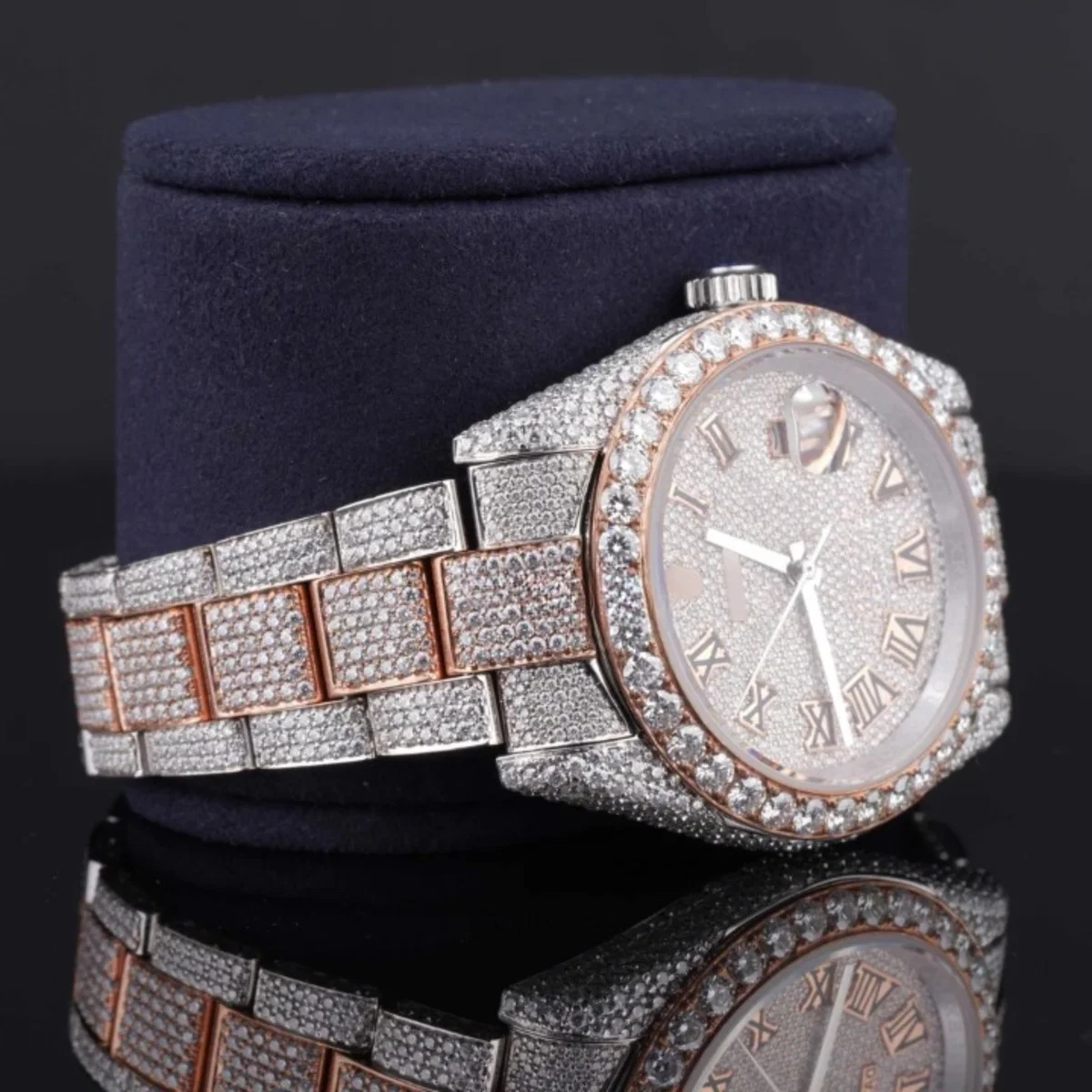 Elegant Look Fully Iced Out Business Style Moissanite Watch (view 4 of 6)