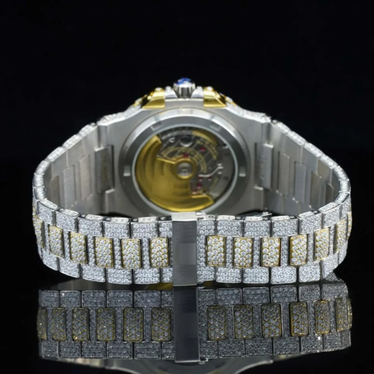 Elegant Moissanite Diamond Iced Out And Automatic Wrist Watch (view 7 of 7)