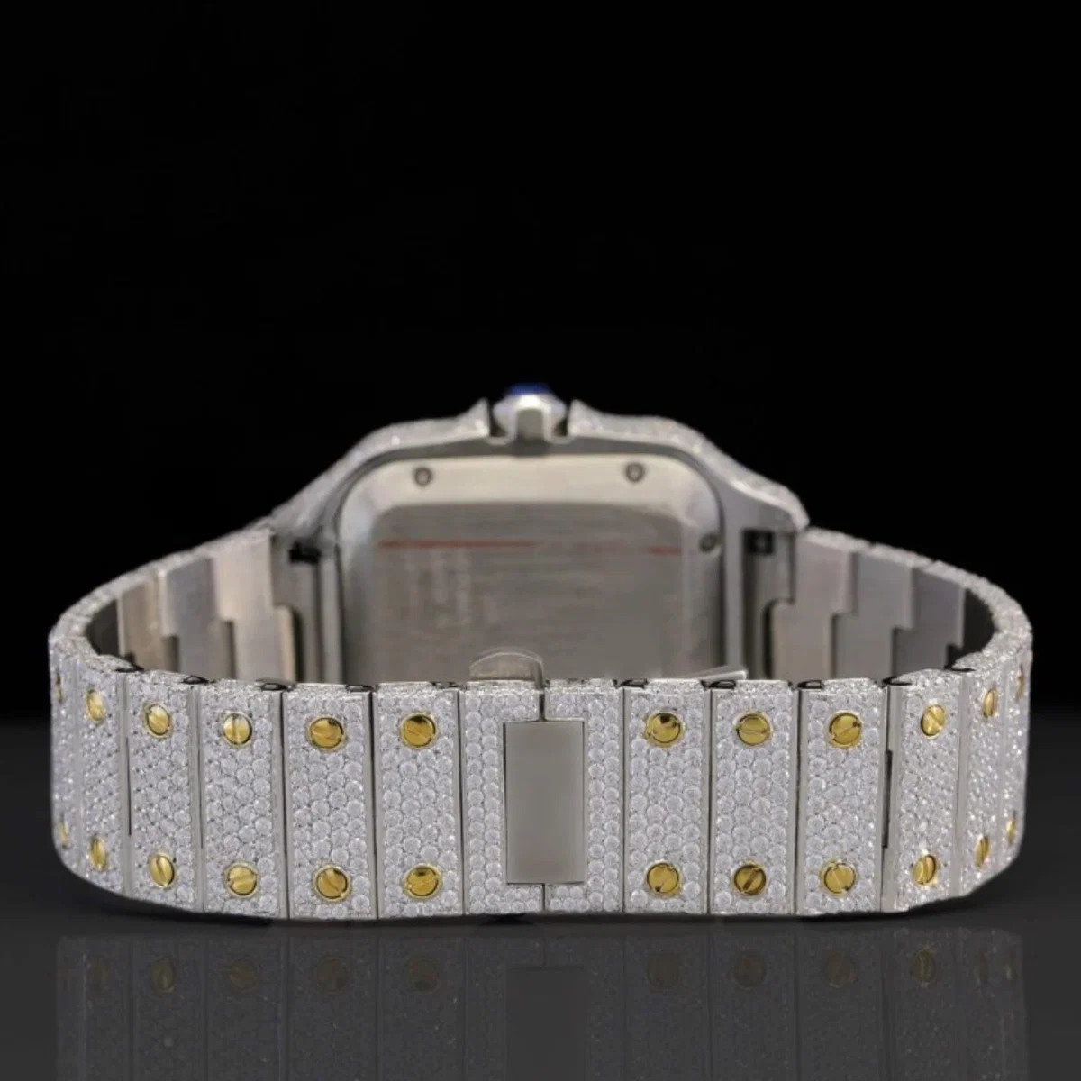 Elegant Moissanite Watch Iced Out Roman Number Automatic Watch (view 6 of 6)