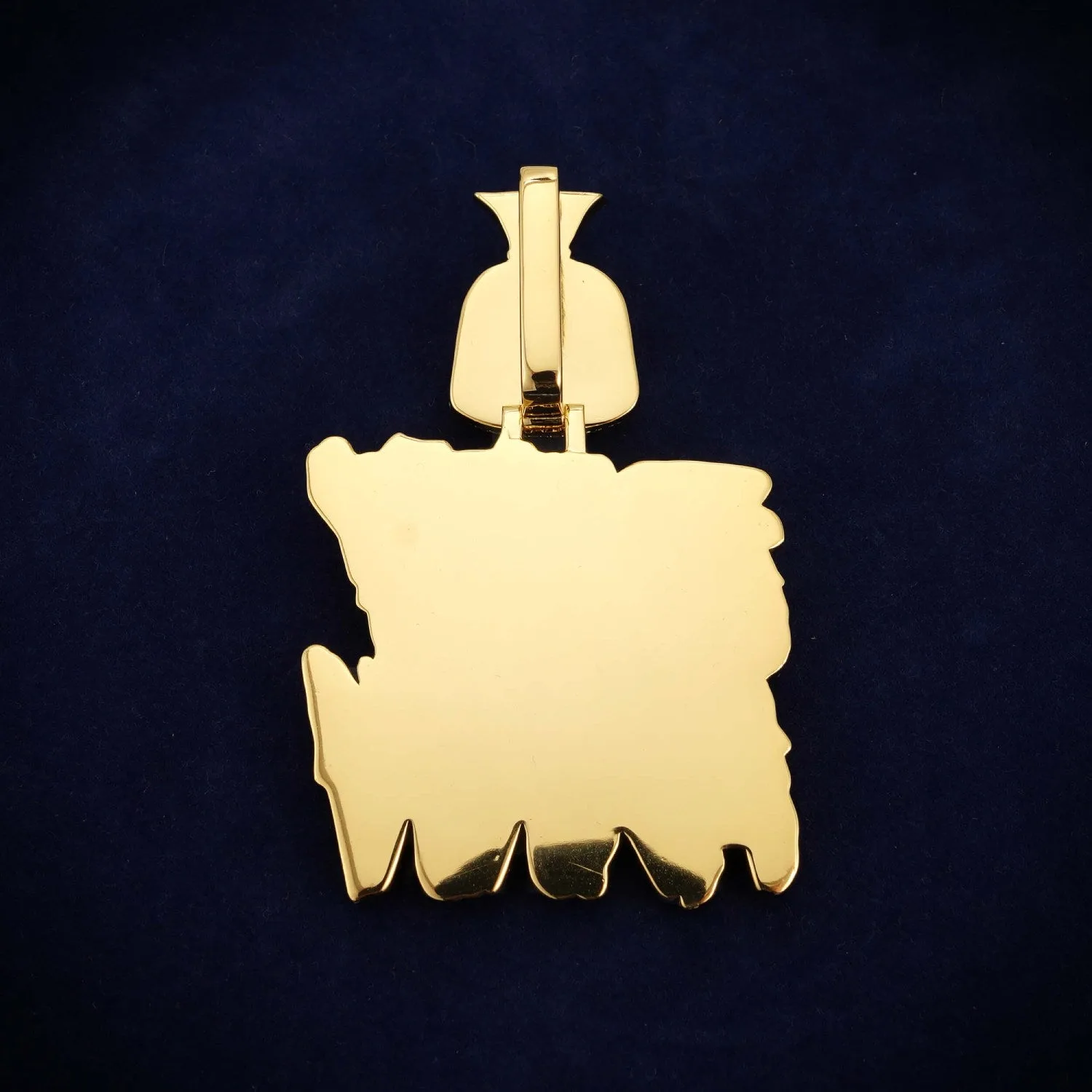 "FETTY MANN" Custom Name Moissanite Pendant 14K Gold (view 3 of 4)