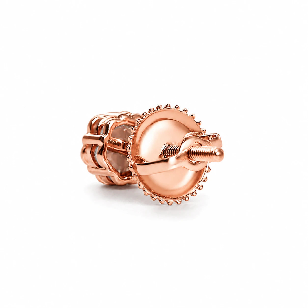 Flower Diamond Studs - earrings in yellow gold (view 18 of 58)