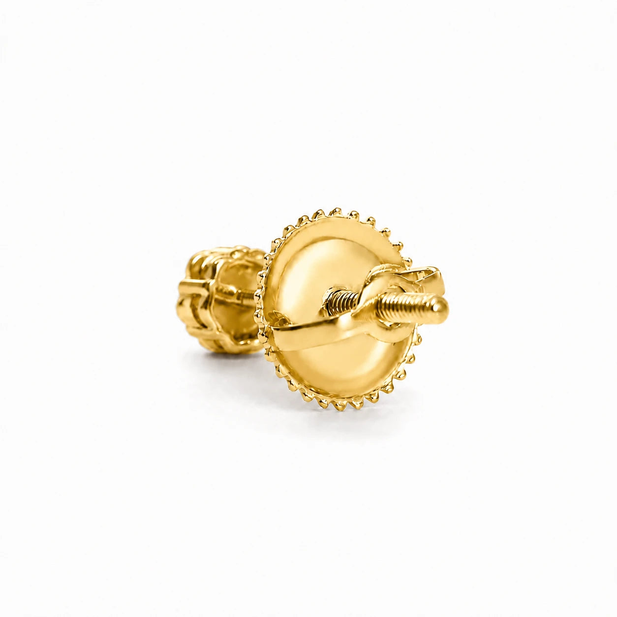 Flower Diamond Studs - earrings in yellow gold (view 3 of 58)