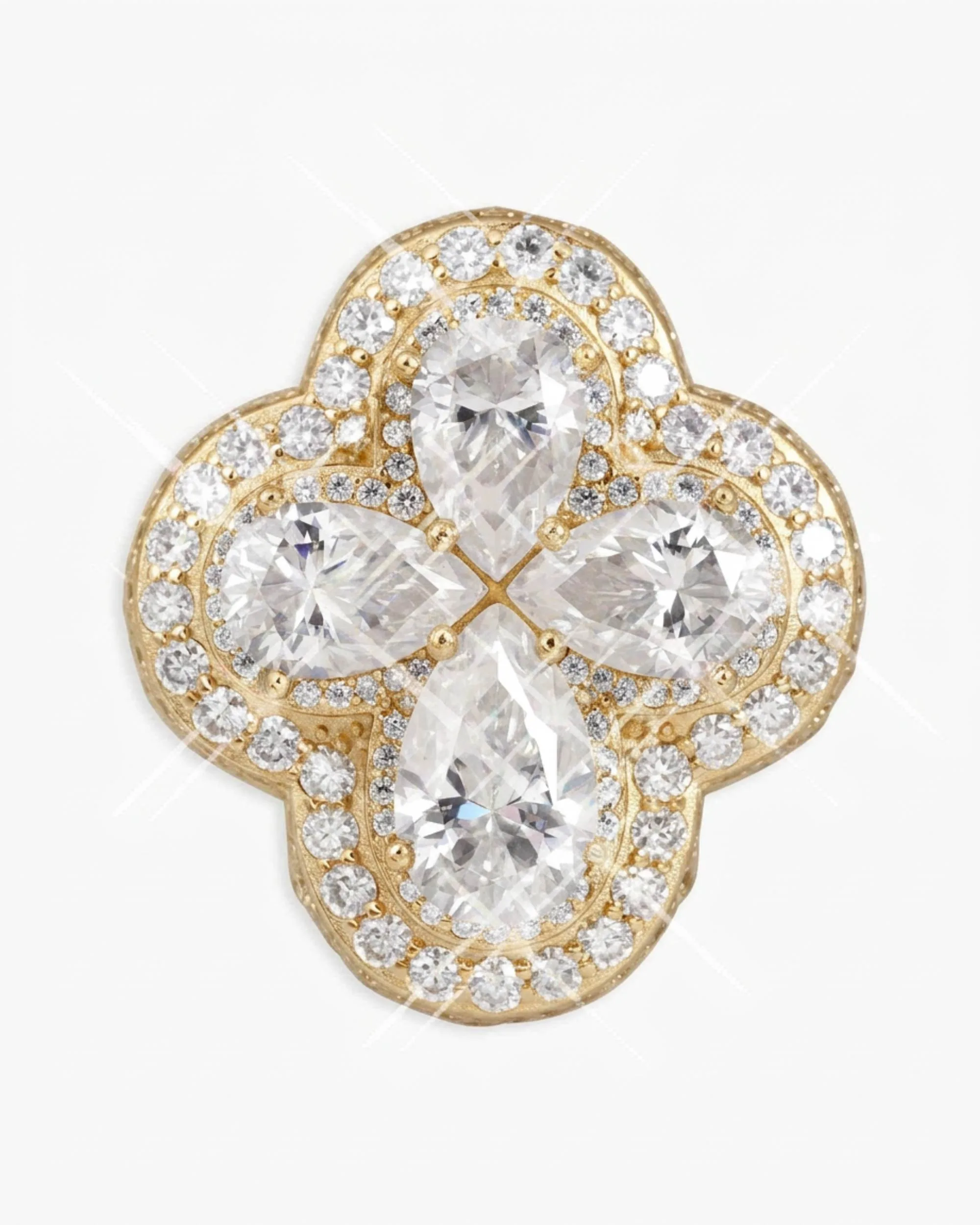 Four Leaf Clover Ring 14K Gold (view 9 of 15)