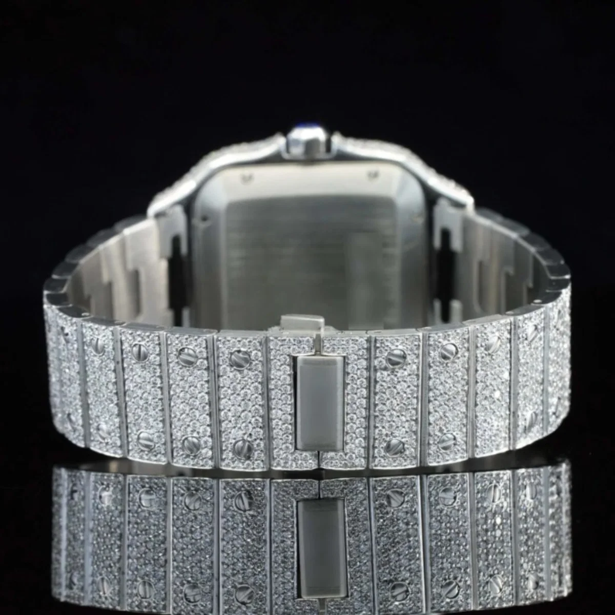 Fully Diamond Iced Out Moissanite Watch For Men (view 4 of 4)
