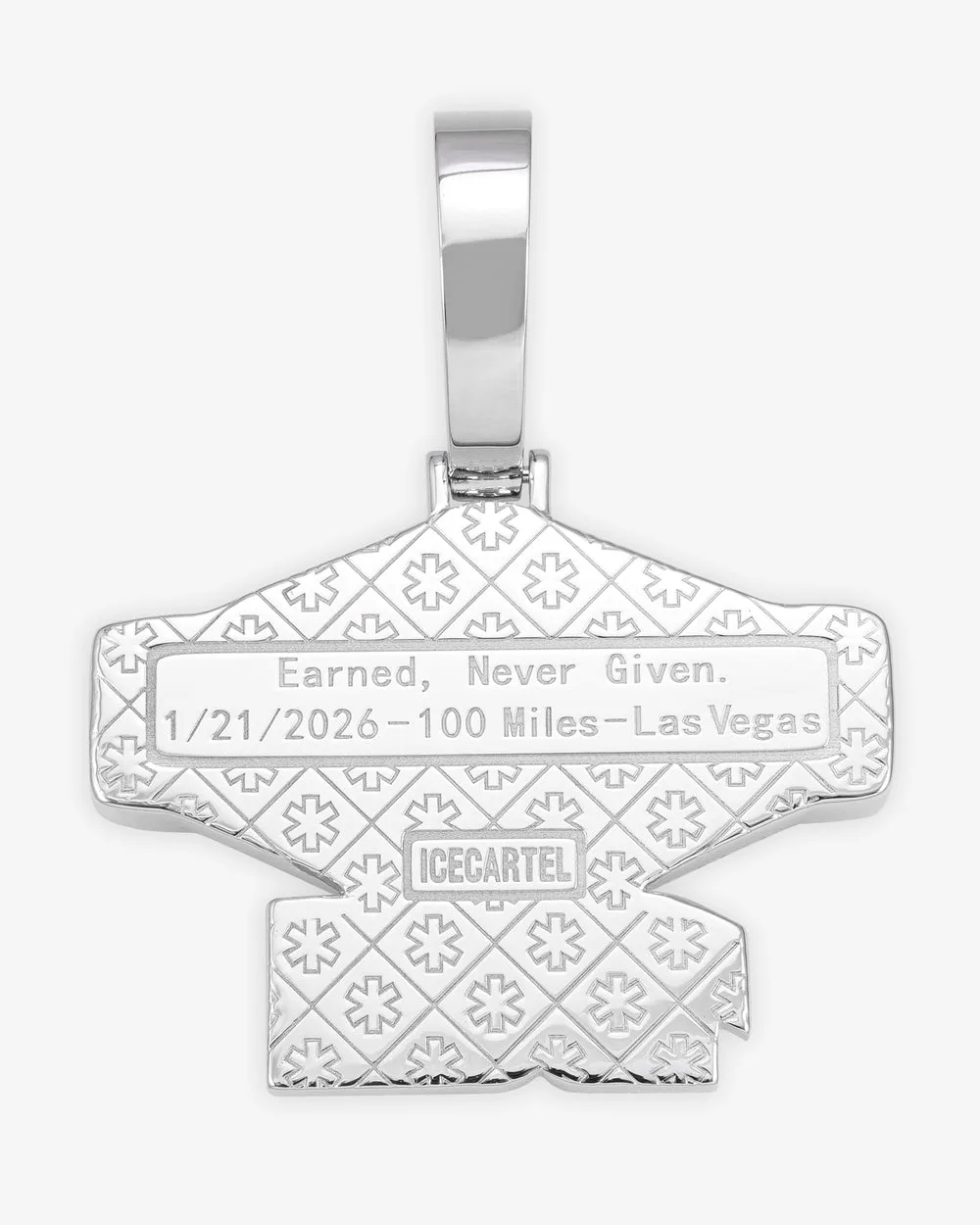 "HAPPY DAD HARD SELTZER" Custom Diamond Pendant 14K Gold (view 3 of 3)