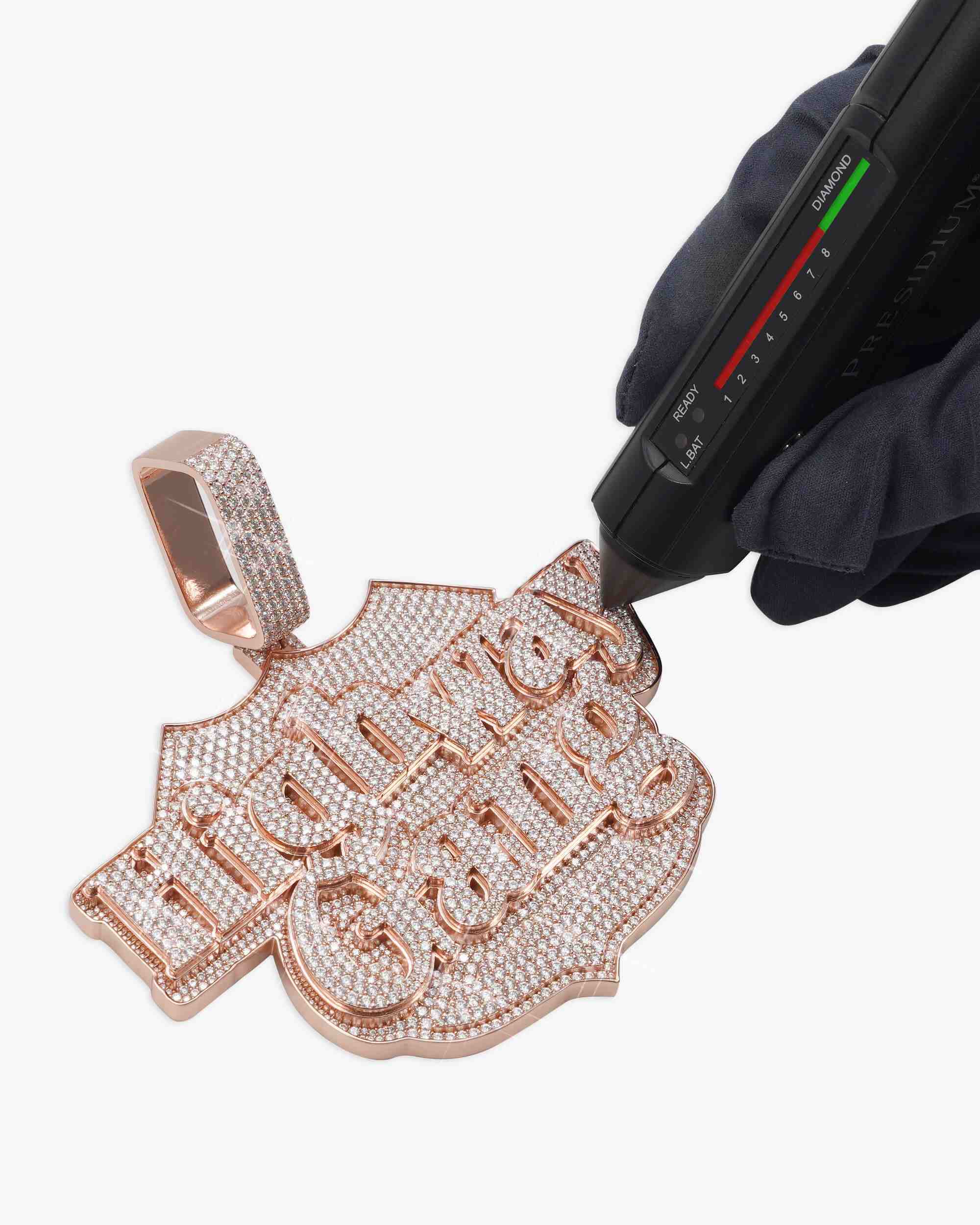 "Highway Gang" Custom Pendant 14K Gold (view 4 of 4)