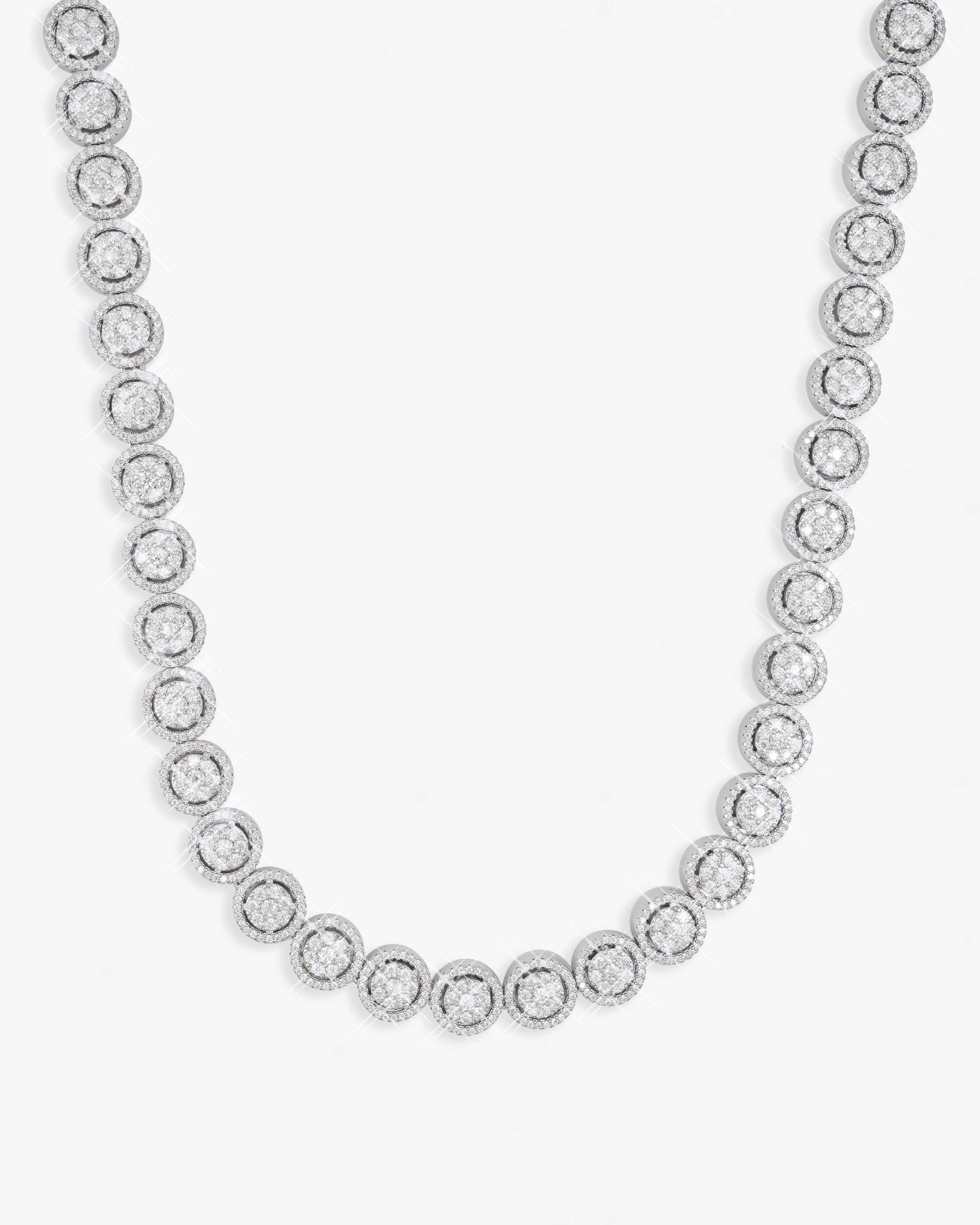 10MM Iced Out VVS Bezel Set Tennis Chain 14K Gold