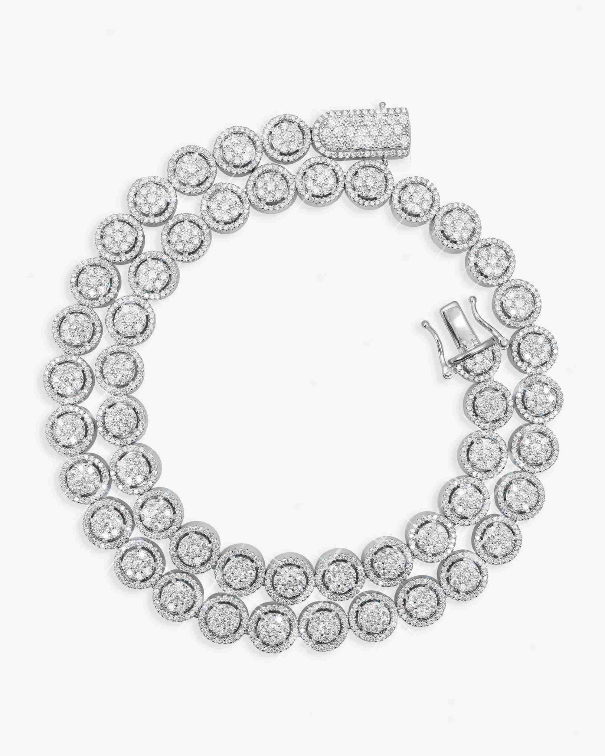10MM Iced Out VVS Bezel Set Tennis Chain 14K Gold (view 5 of 18)