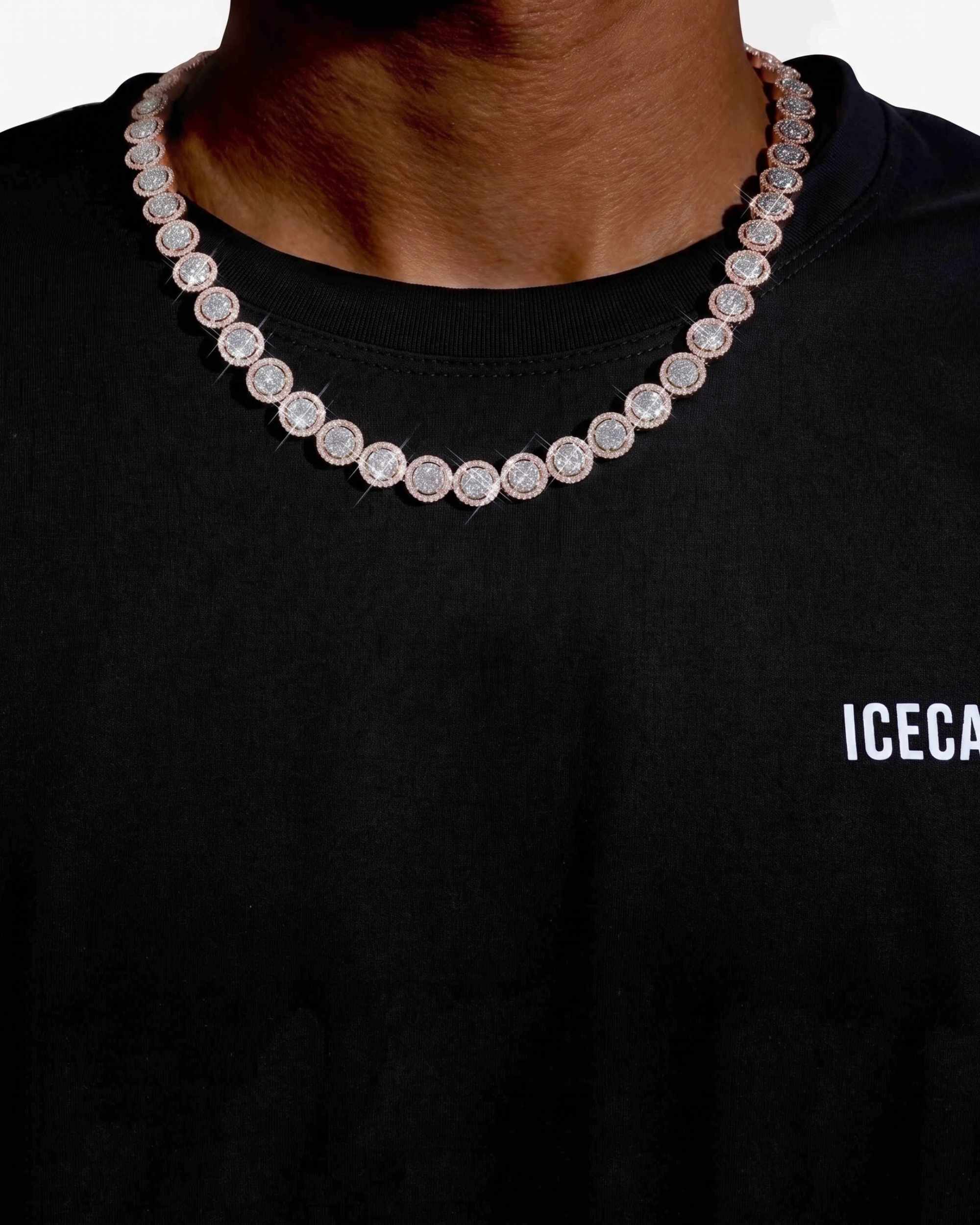 10MM Iced Out VVS Bezel Set Tennis Chain 14K Gold (view 8 of 18)