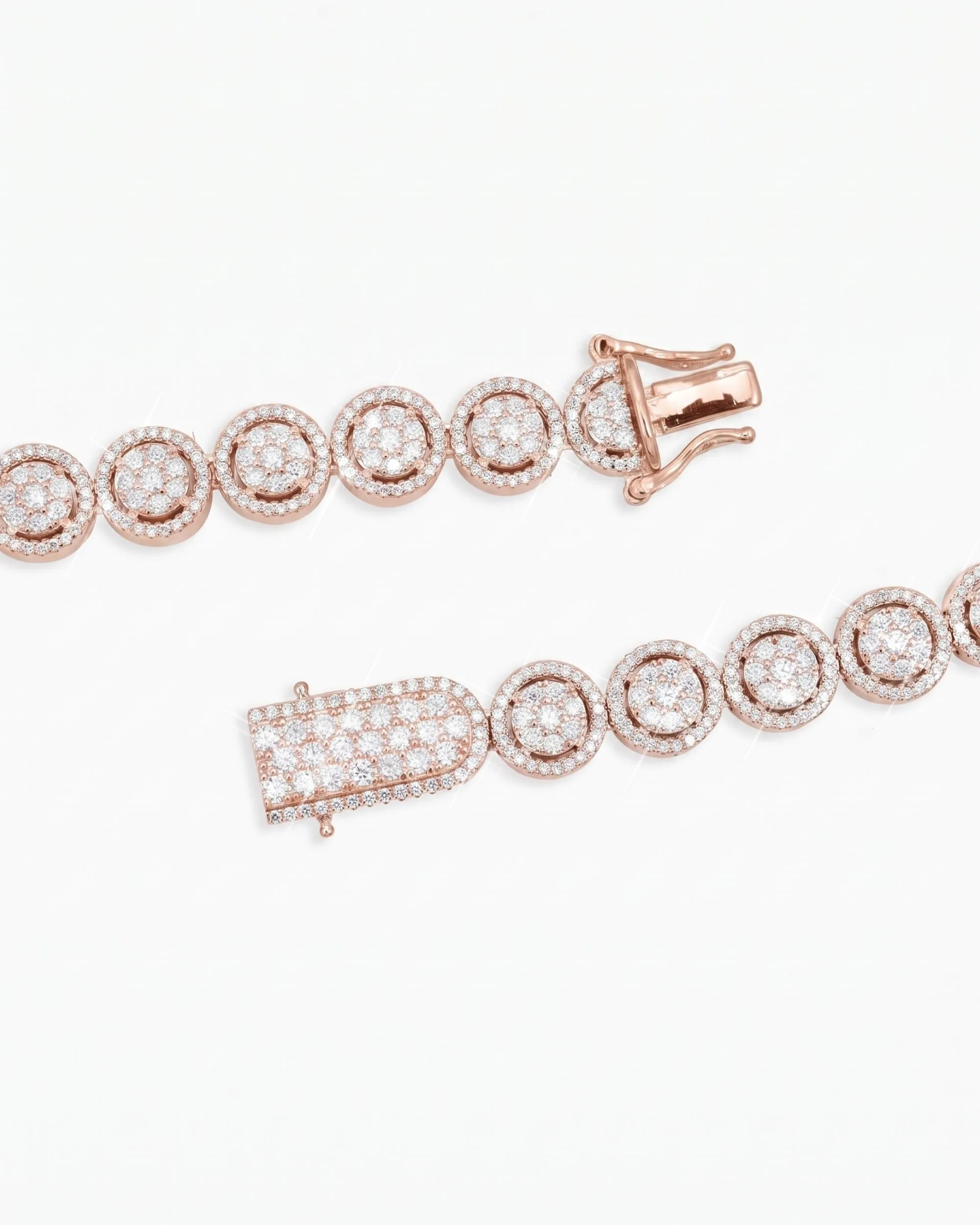 10MM Iced Out VVS Bezel Set Tennis Chain 14K Gold (view 10 of 18)