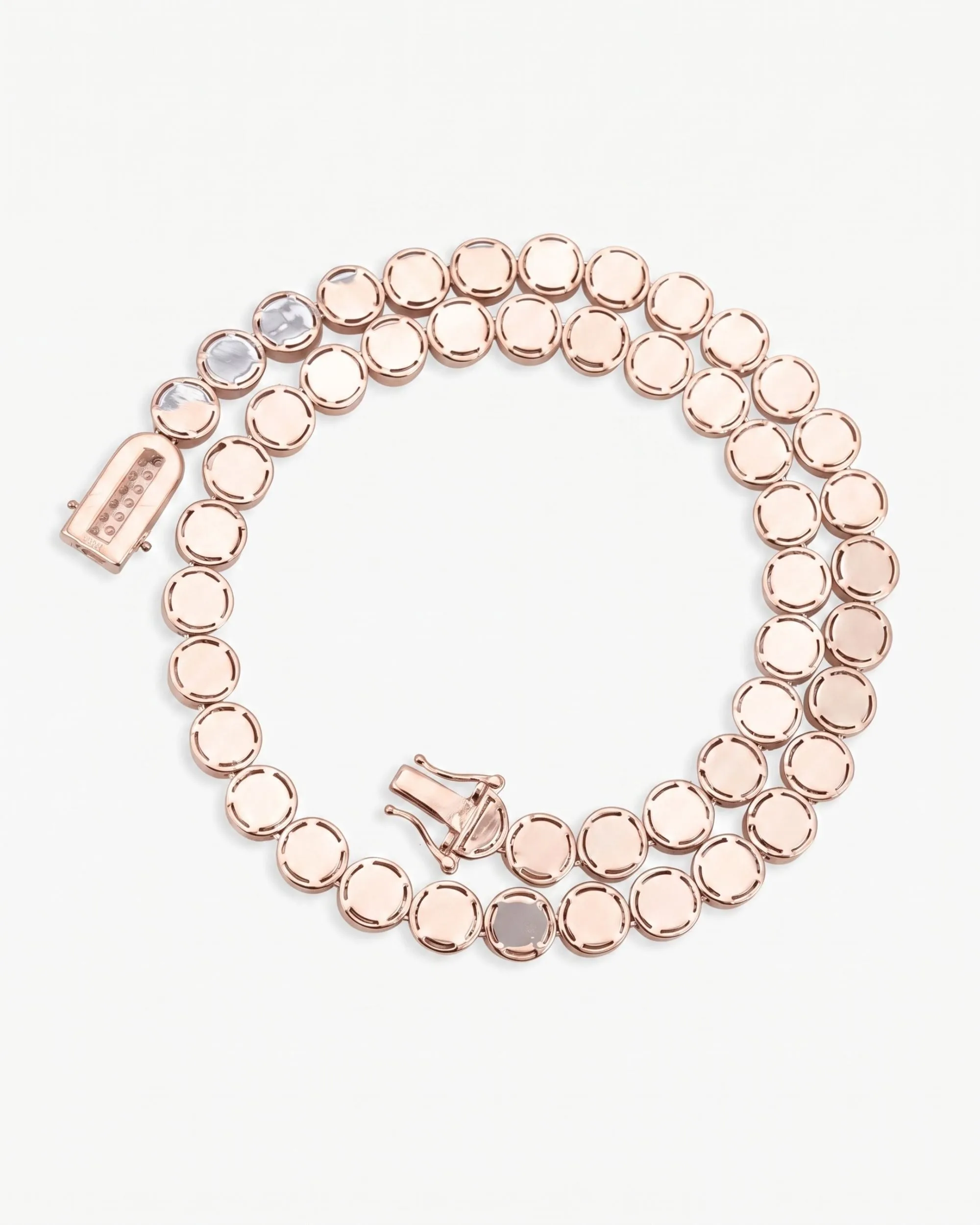 10MM Iced Out VVS Bezel Set Tennis Chain 14K Gold (view 11 of 18)