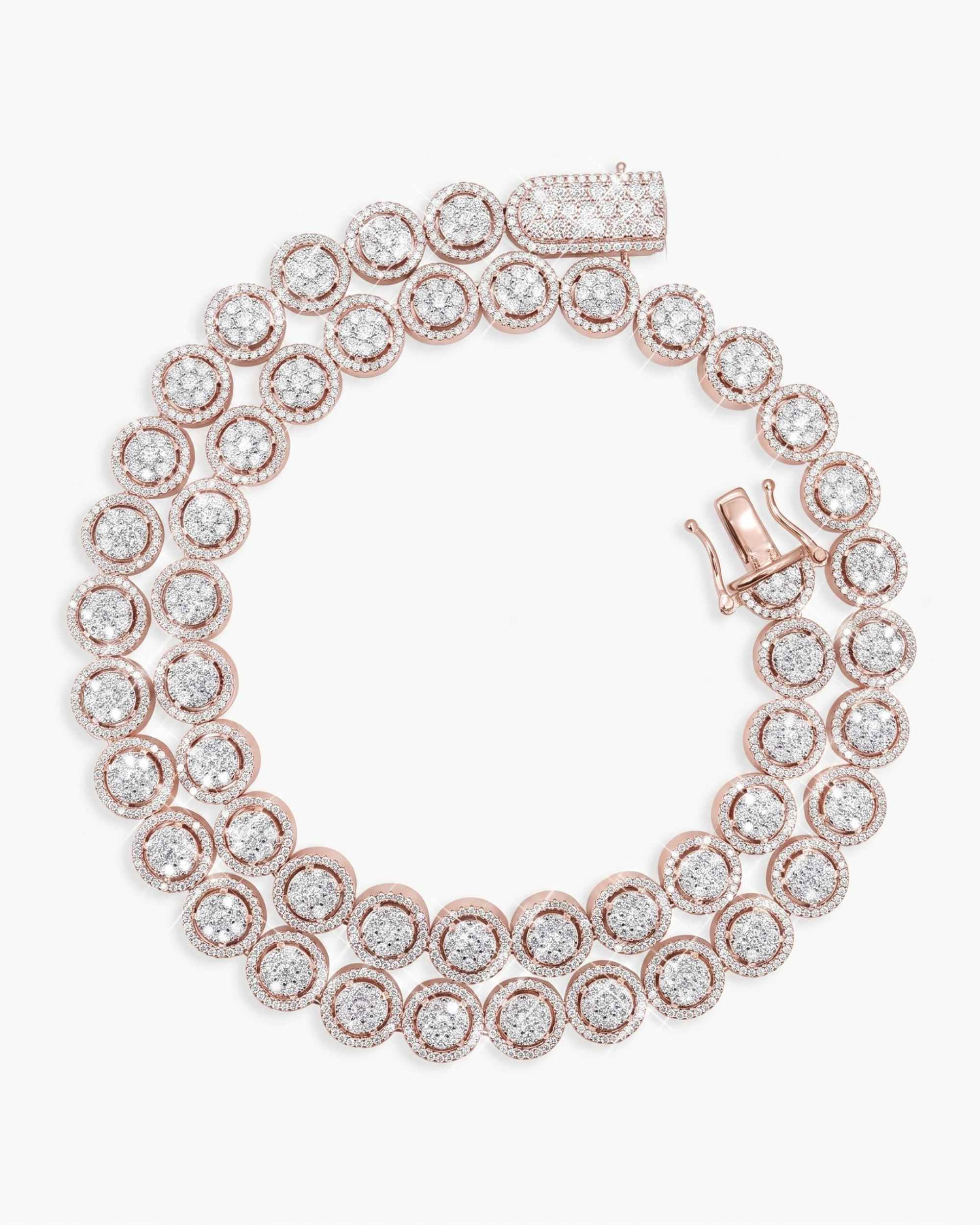 10MM Iced Out VVS Bezel Set Tennis Chain 14K Gold (view 12 of 18)