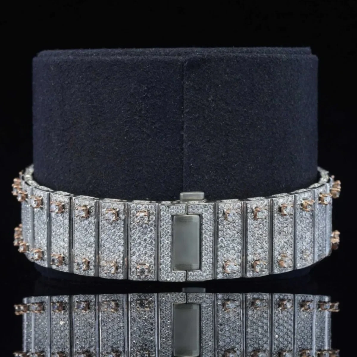 Iced Out Moissanite Diamond Japan Automatic Movement Watch (view 2 of 4)