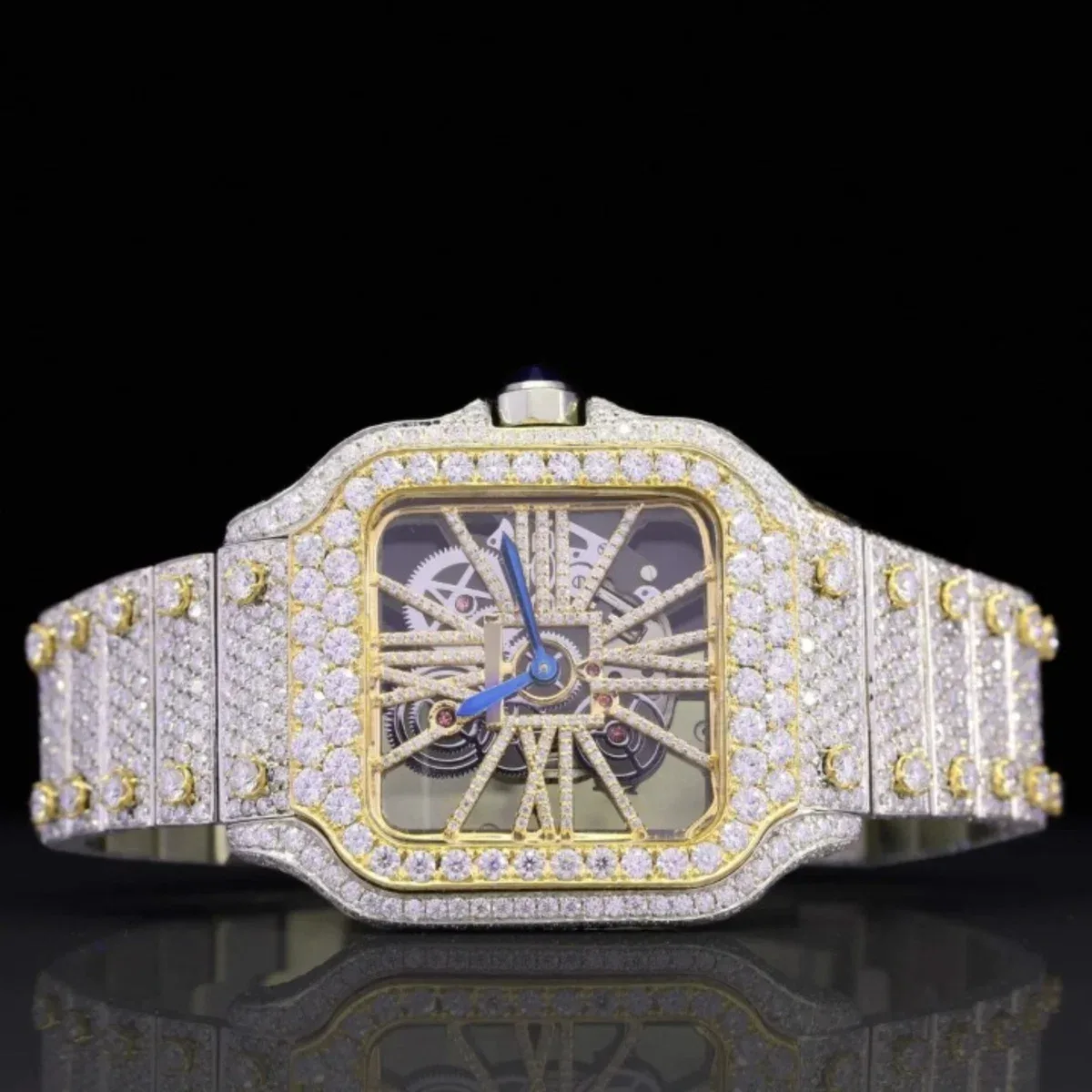 Iced Out Moissanite Watch Hip Hop Automatic Watch For Men (view 2 of 7)