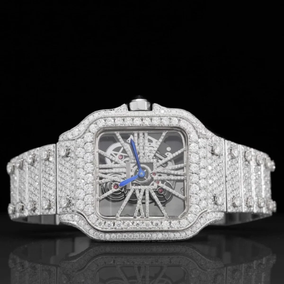 Iced Out Moissanite Watch Hip Hop Automatic Watch For Men (view 3 of 7)