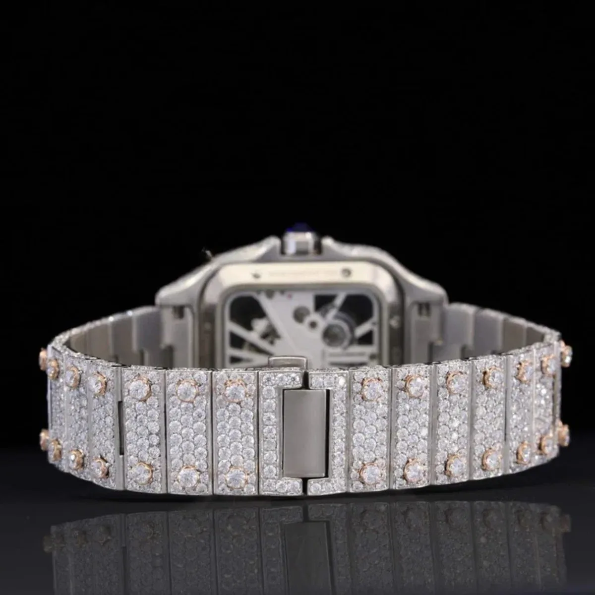Iced Out Moissanite Watch Hip Hop Automatic Watch For Men (view 7 of 7)