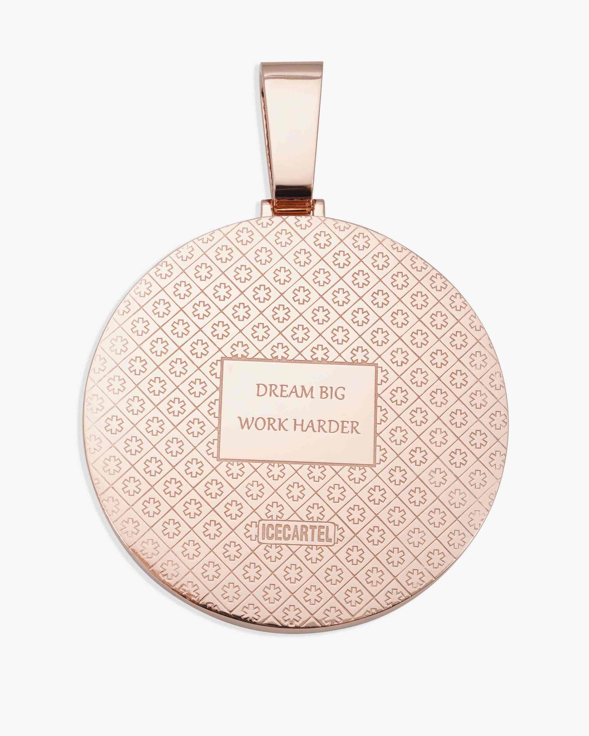 "Jameson" Custom Circle Pendant 14K Gold (view 3 of 4)
