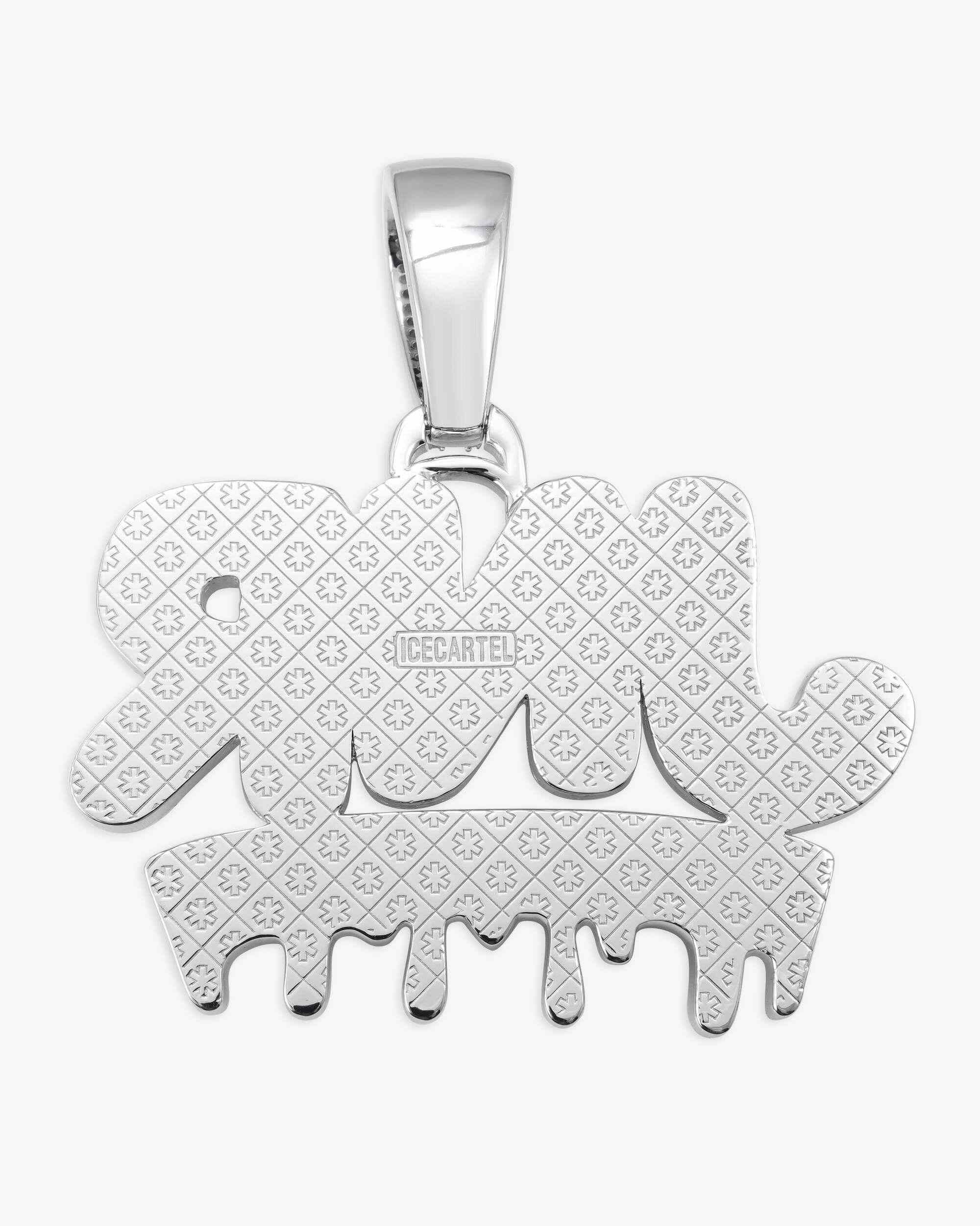 "JENN" Custom Name Moissanite Pendant 14K Gold (view 3 of 4)