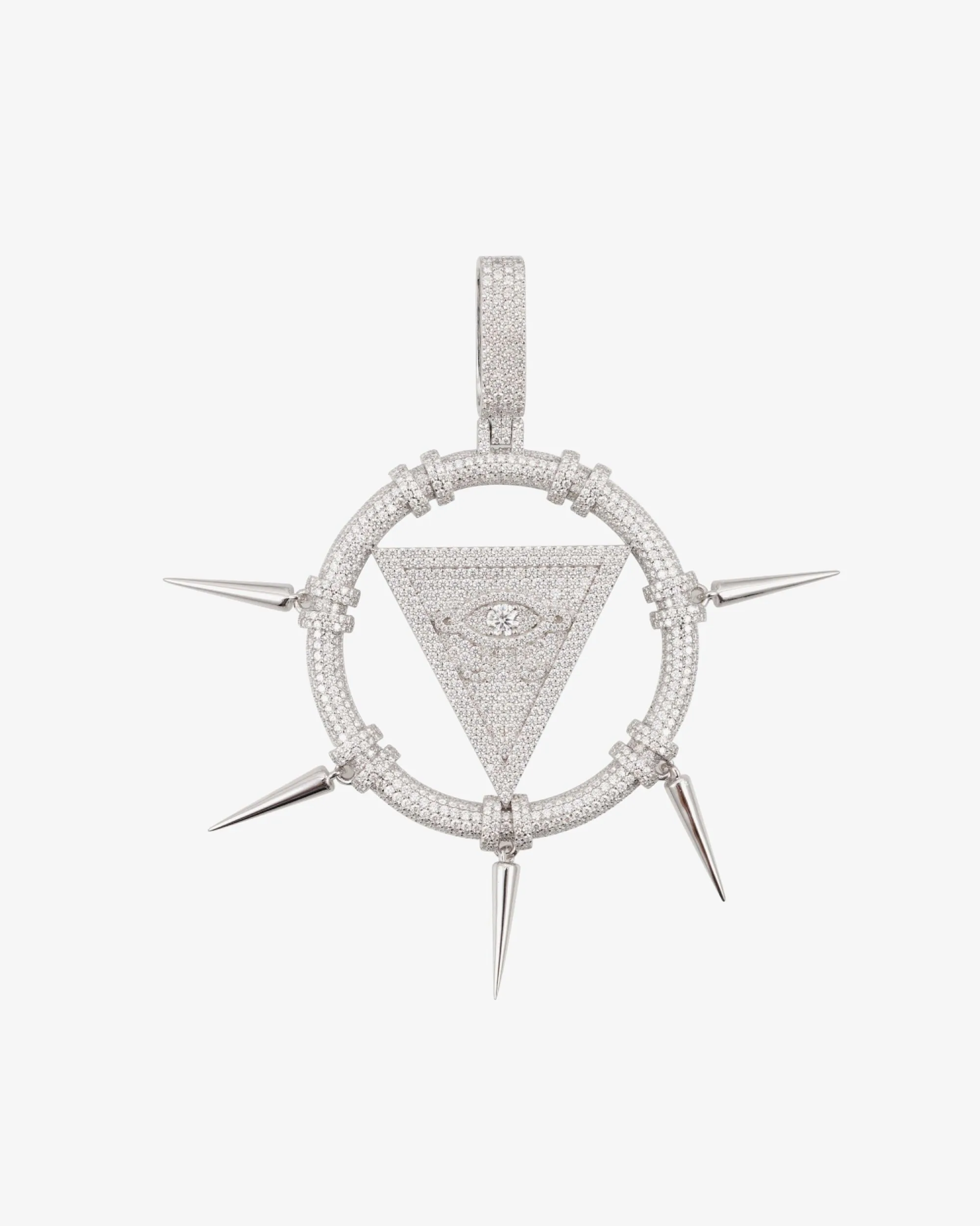 "MILLENNIUM RING" Custom Logo Moissanite Pendant 14K Gold
