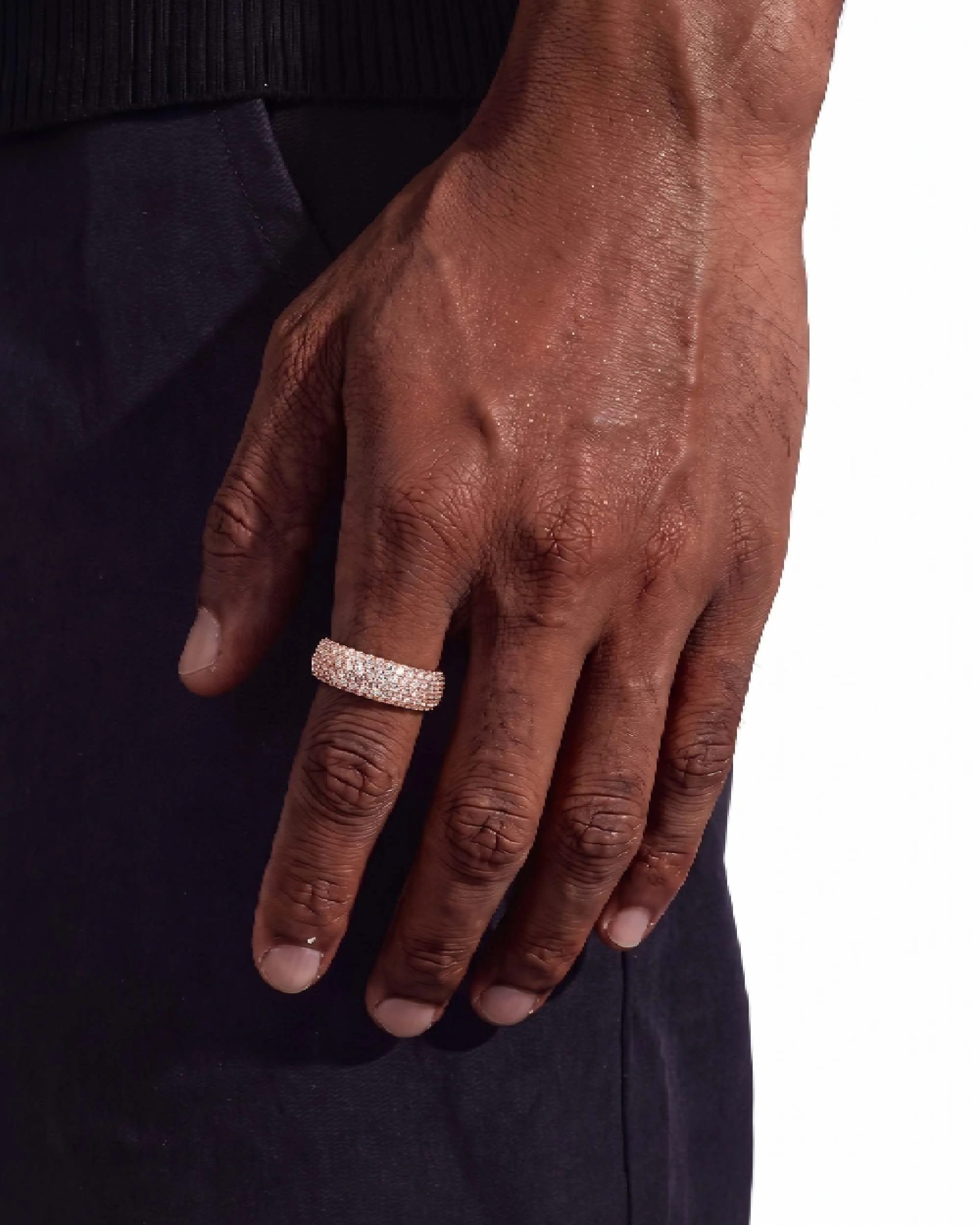 Moissanite 5-Row Band Ring 14K Gold (view 12 of 13)