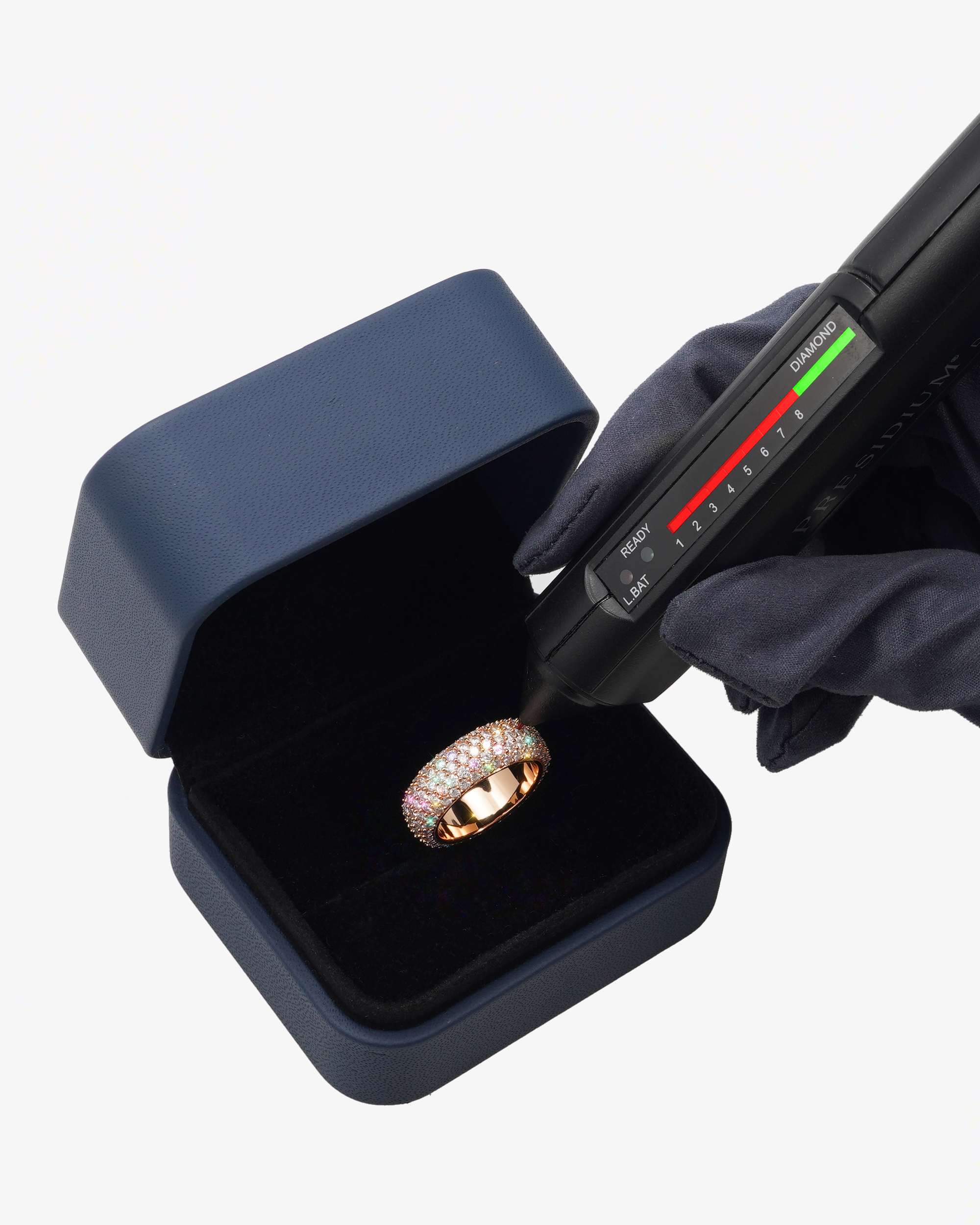 Moissanite 5-Row Band Ring 14K Gold (view 13 of 13)