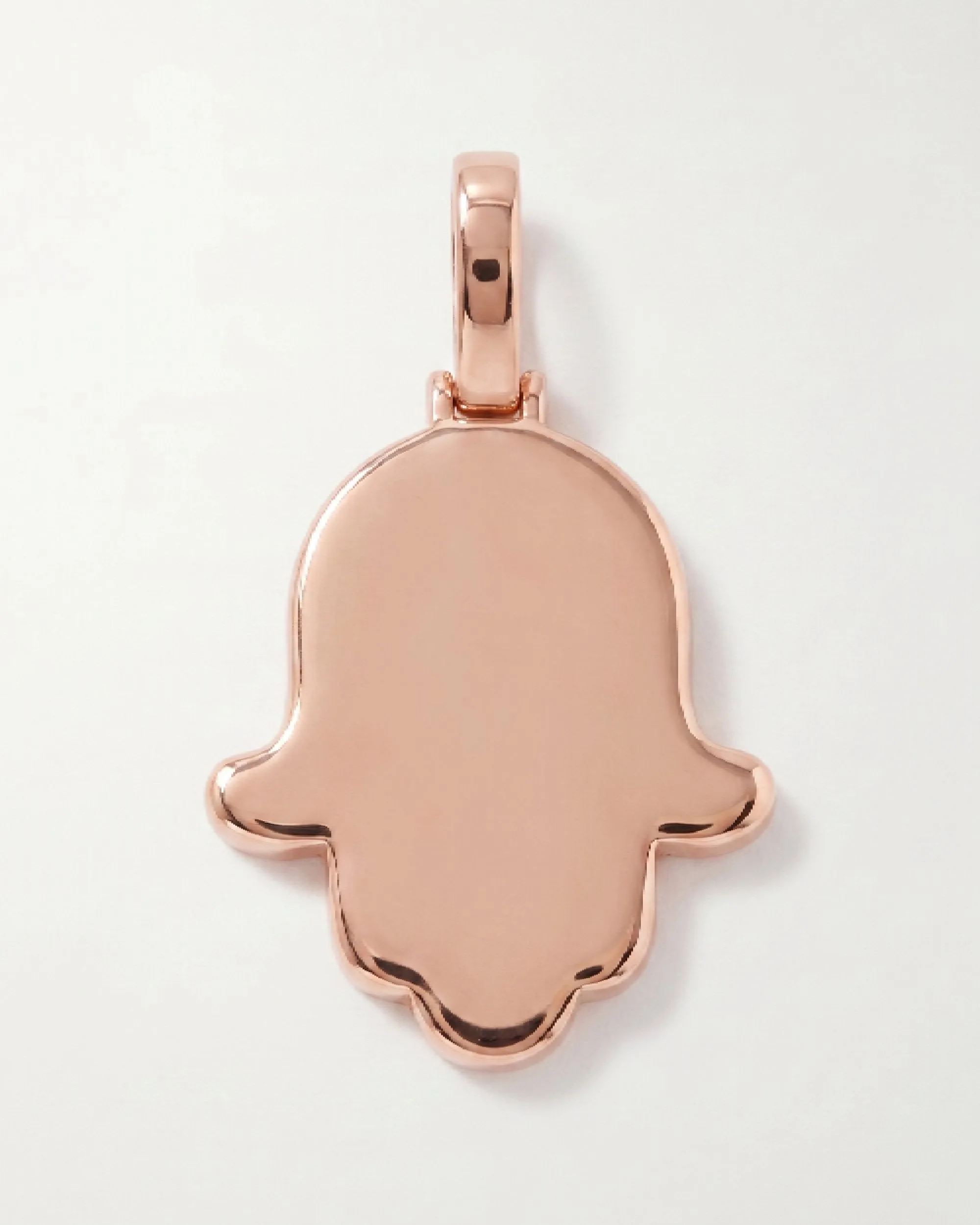 Moissanite Allah Hamsa Hand Pendant 14K Gold (view 10 of 12)