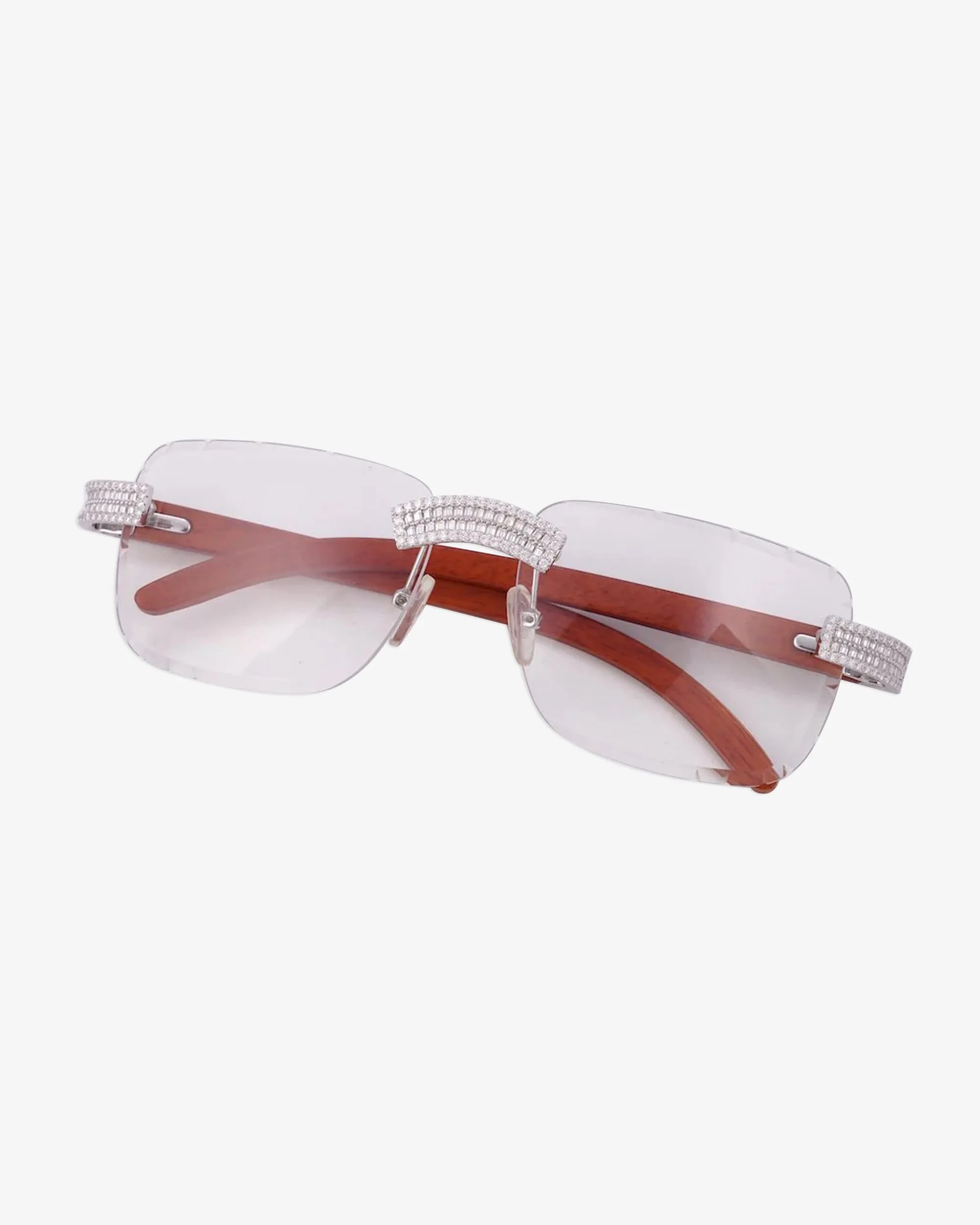 Moissanite Baguette Sunglasses 14K Gold (view 2 of 11)