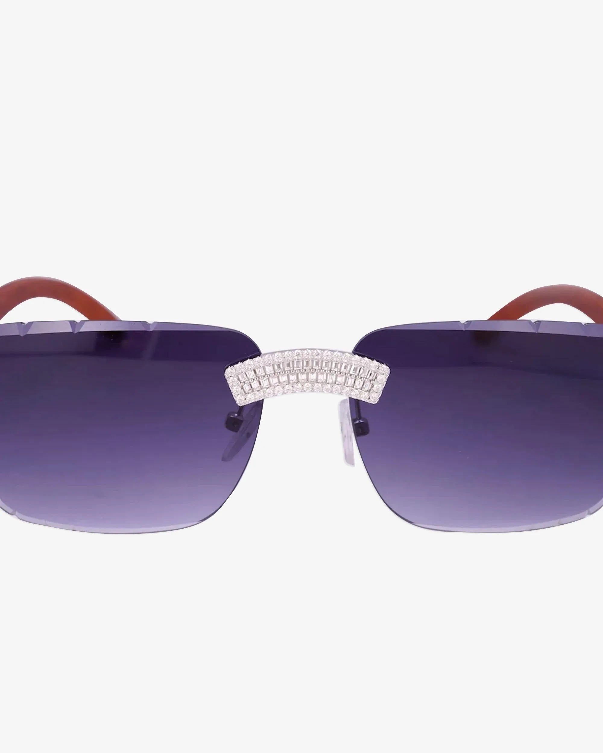Moissanite Baguette Sunglasses 14K Gold (view 7 of 11)