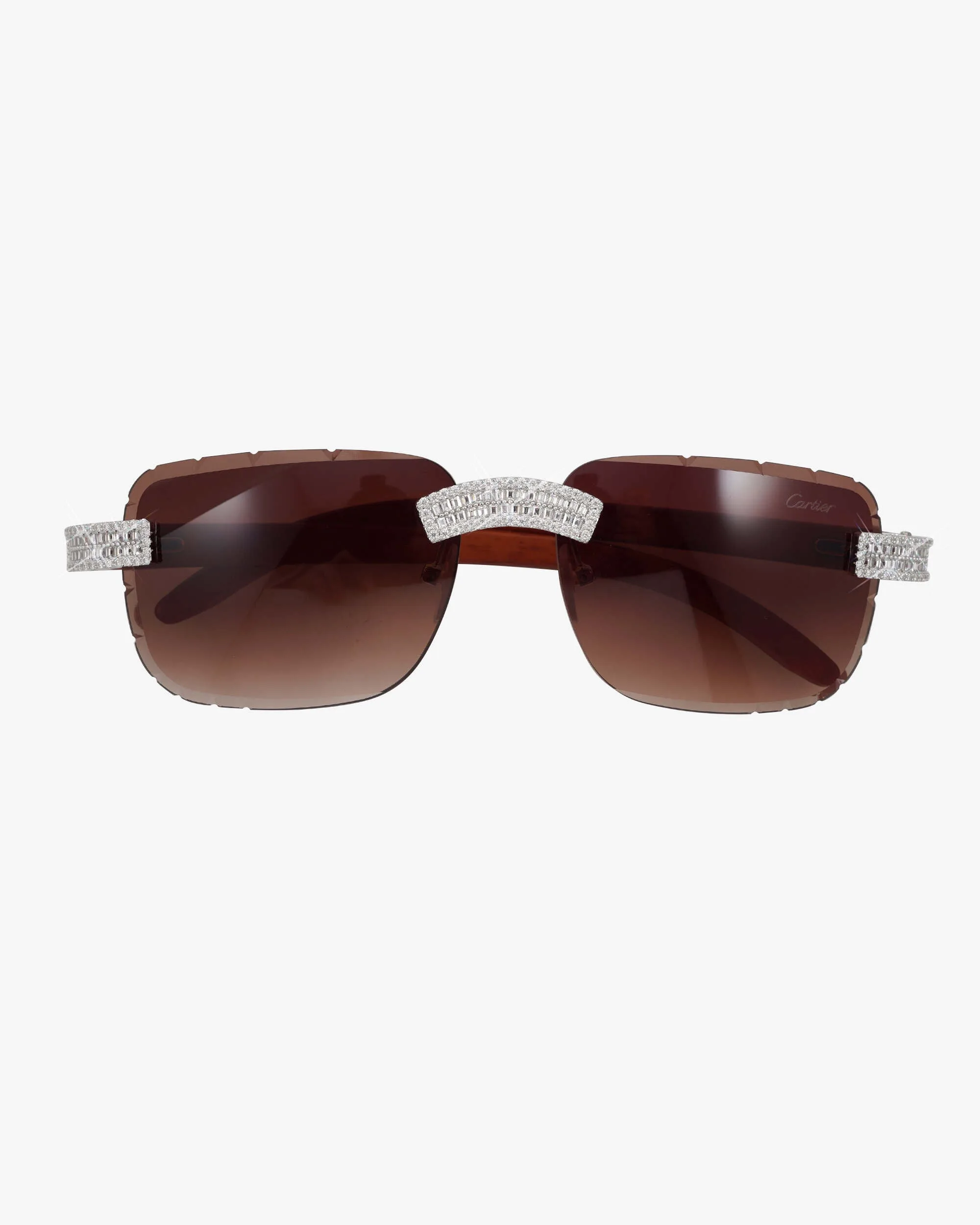 Moissanite Baguette Sunglasses 14K Gold (view 8 of 11)
