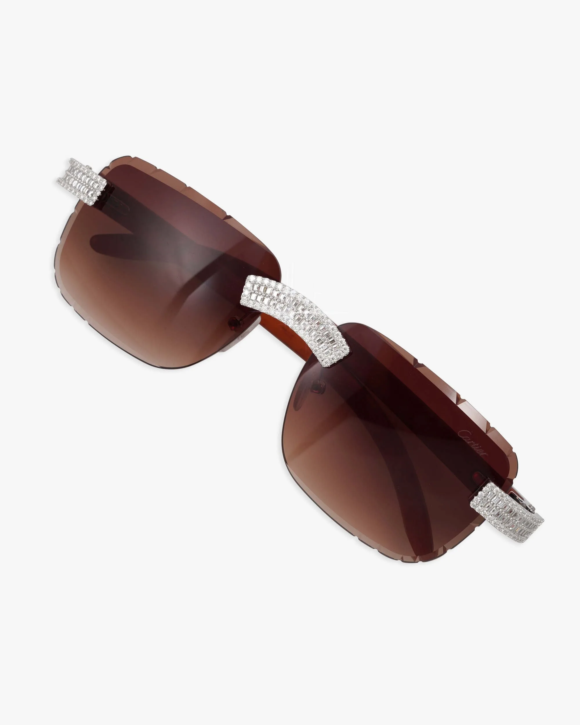 Moissanite Baguette Sunglasses 14K Gold (view 11 of 11)