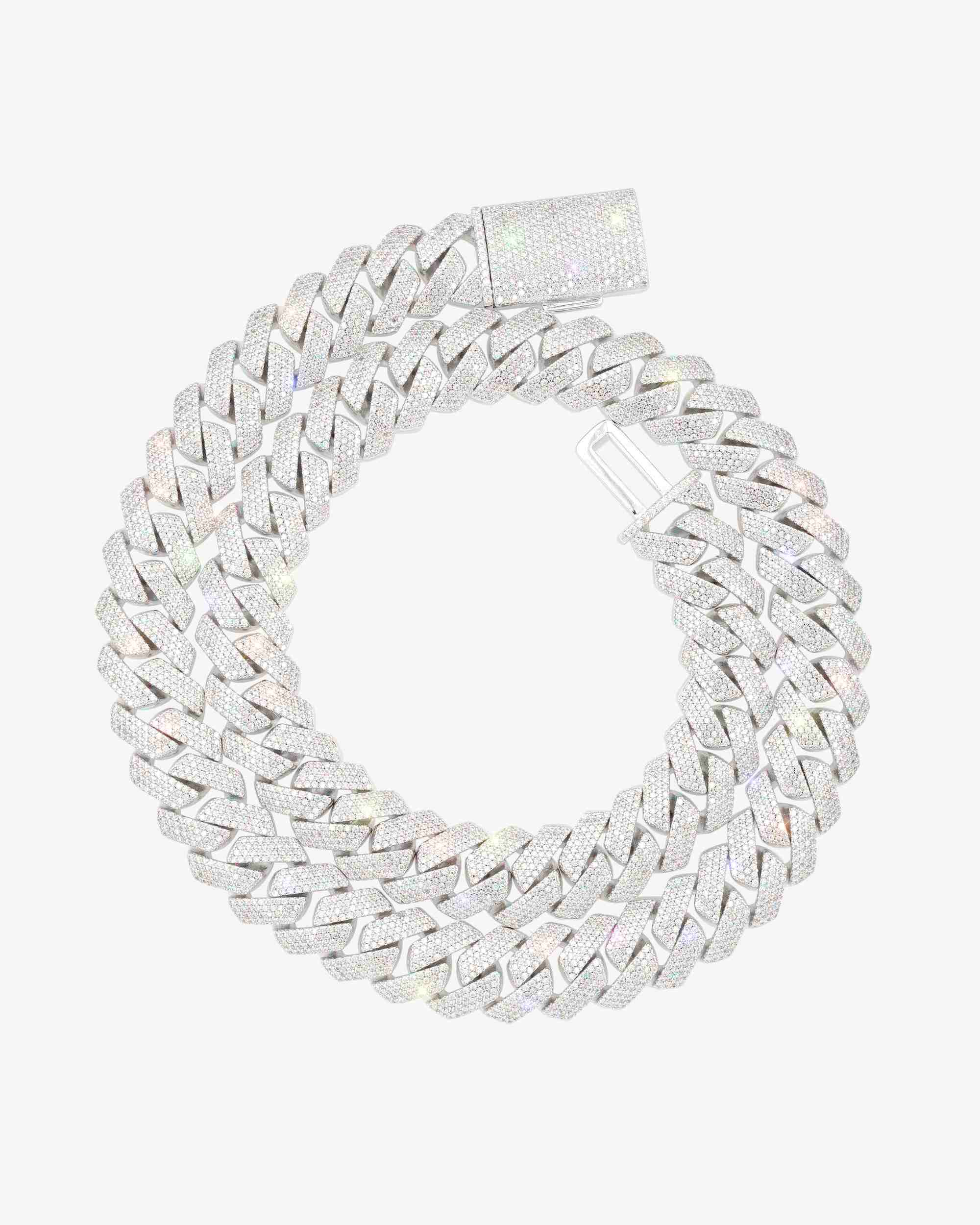 Moissanite Cuban Link Chain 14K Gold (ALL SIZES) (view 4 of 33)