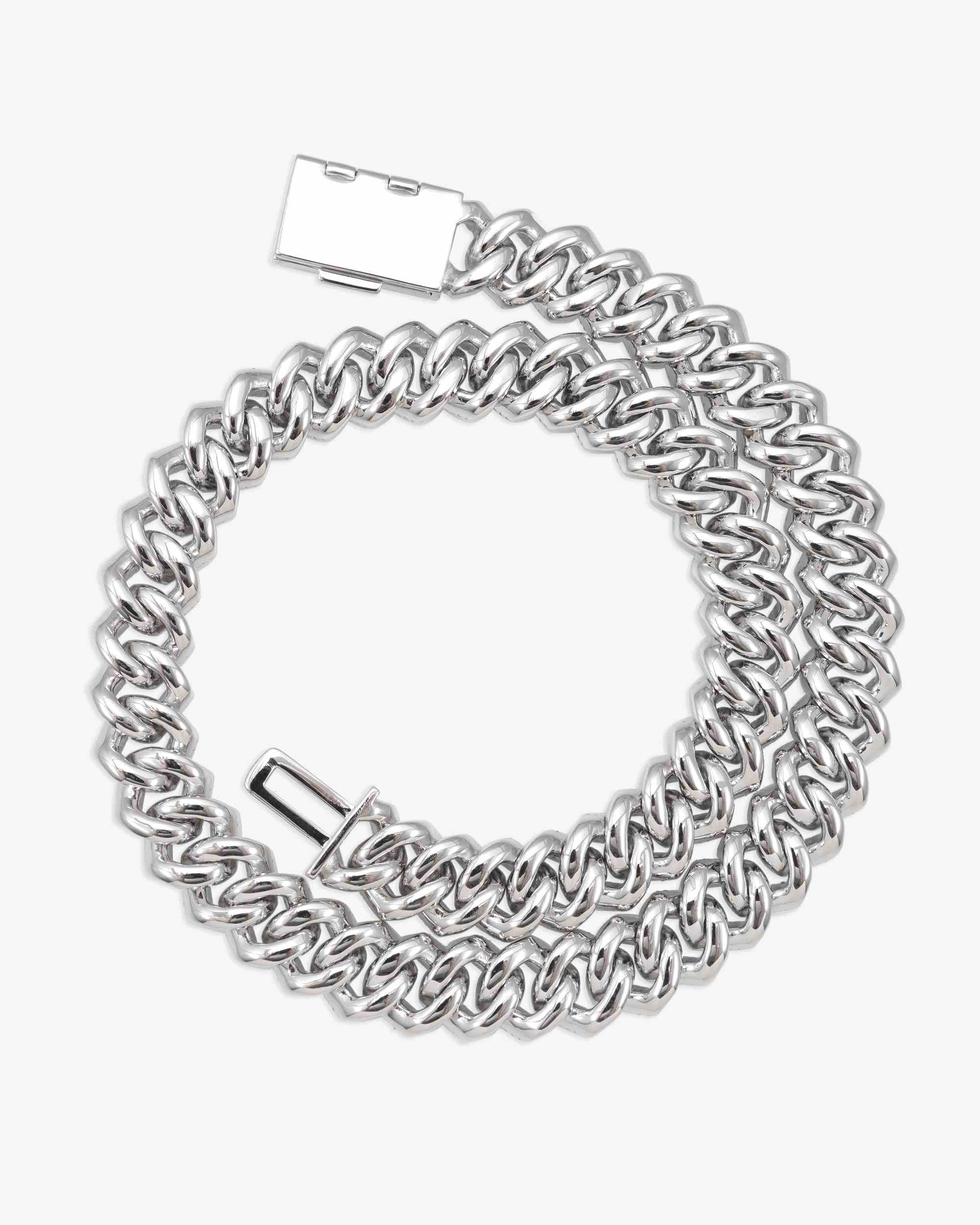 Moissanite Cuban Link Chain 14K Gold (ALL SIZES) (view 14 of 33)
