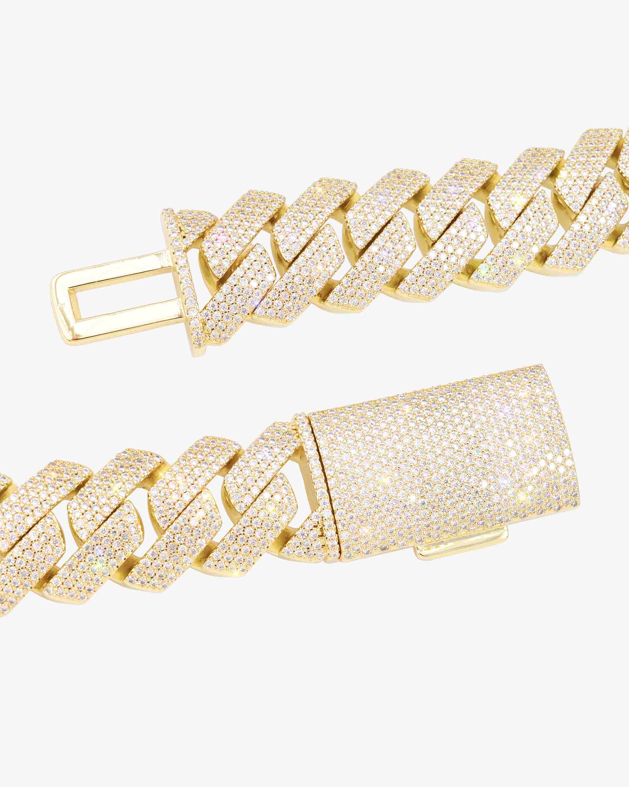 Moissanite Cuban Link Chain 14K Gold (ALL SIZES) (view 16 of 33)