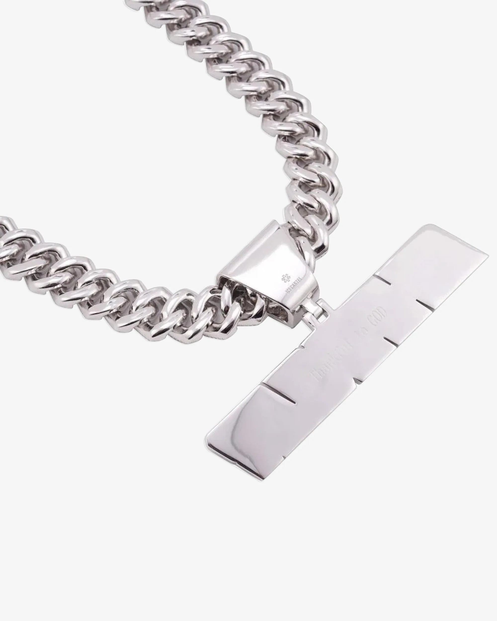 Moissanite Custom "SHAKUR" Pendant + Custom 4 Row 20MM Cuban Link Chain 14K Gold (view 3 of 4)