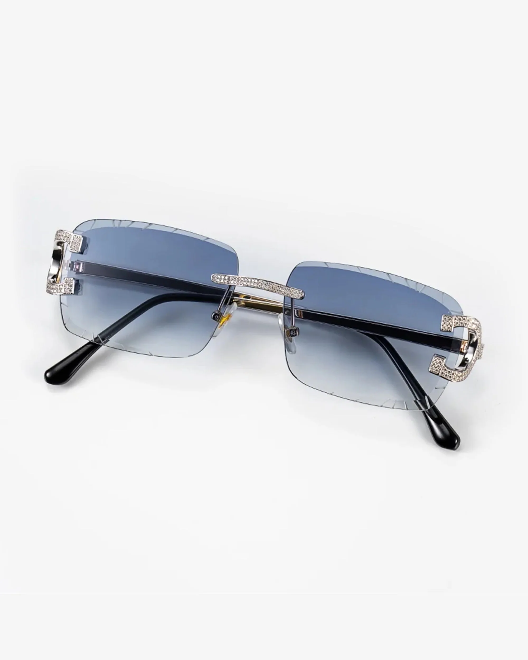 Moissanite Diamond Classic Sunglasses 14K Gold (view 7 of 13)