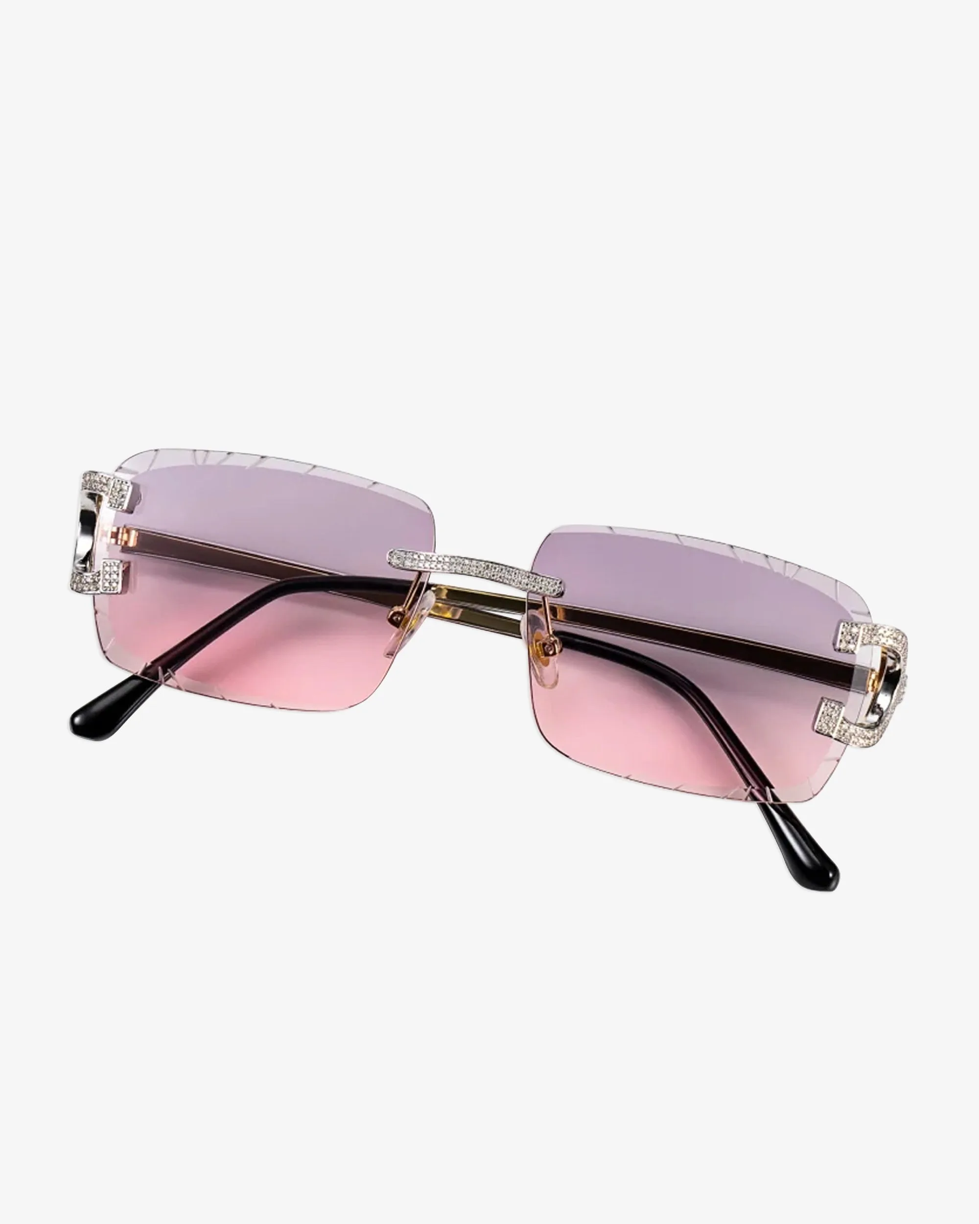 Moissanite Diamond Classic Sunglasses 14K Gold (view 8 of 13)