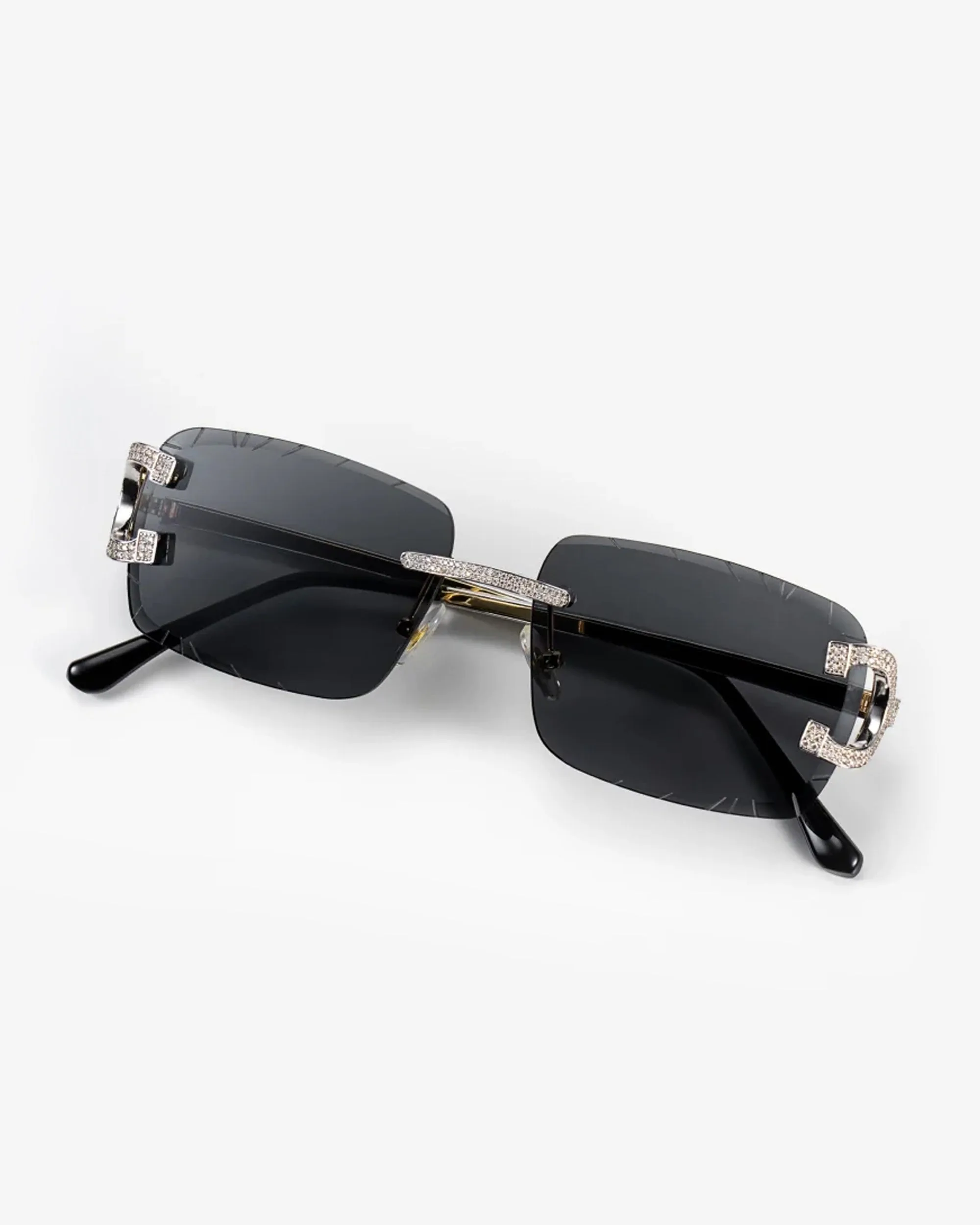 Moissanite Diamond Classic Sunglasses 14K Gold (view 10 of 13)